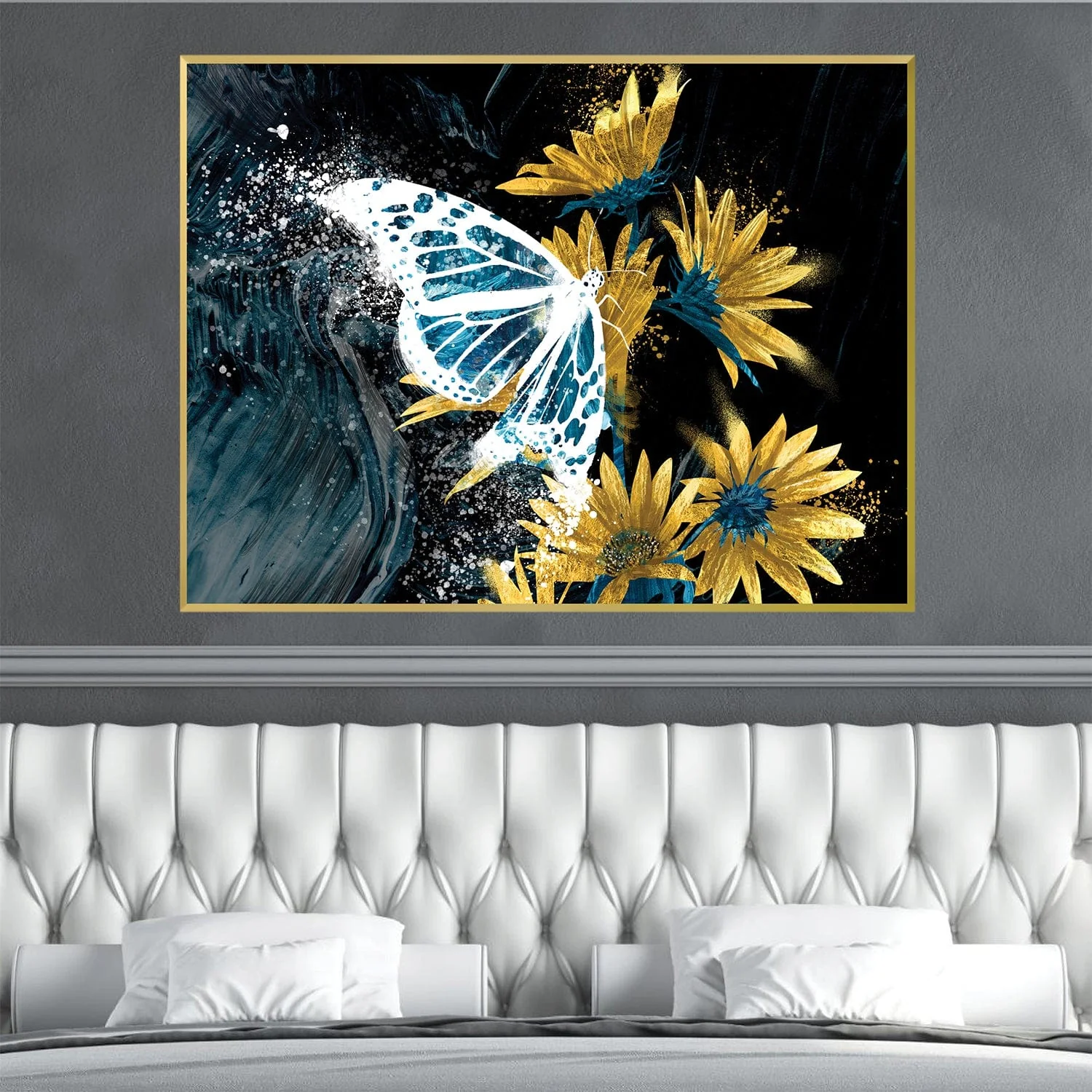 Butterfly Abstraction Canvas - Image 2