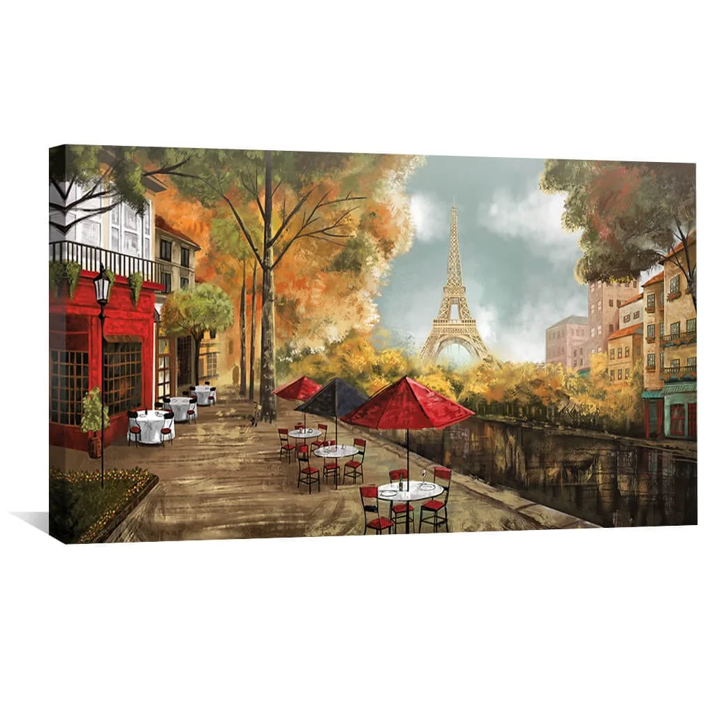 Cafe de la Tour Eiffel Canvas - Image 4