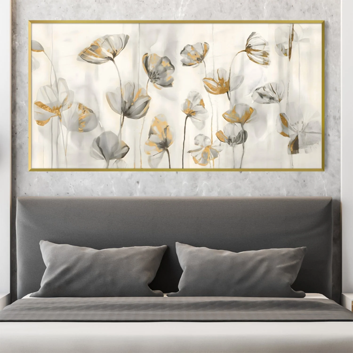Calm Flowers Canvas - Image 2