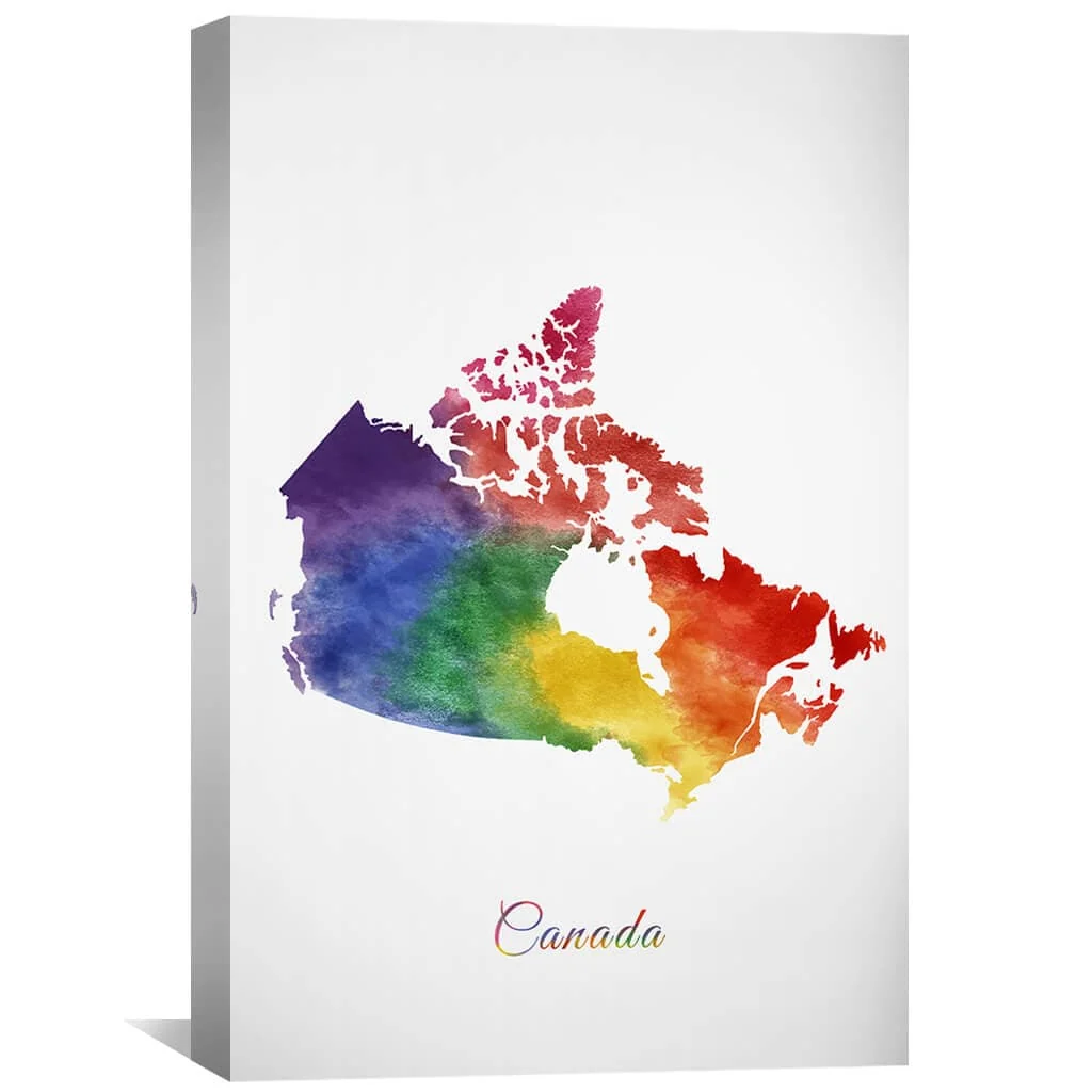 Canada Rainbow Canvas - Image 2