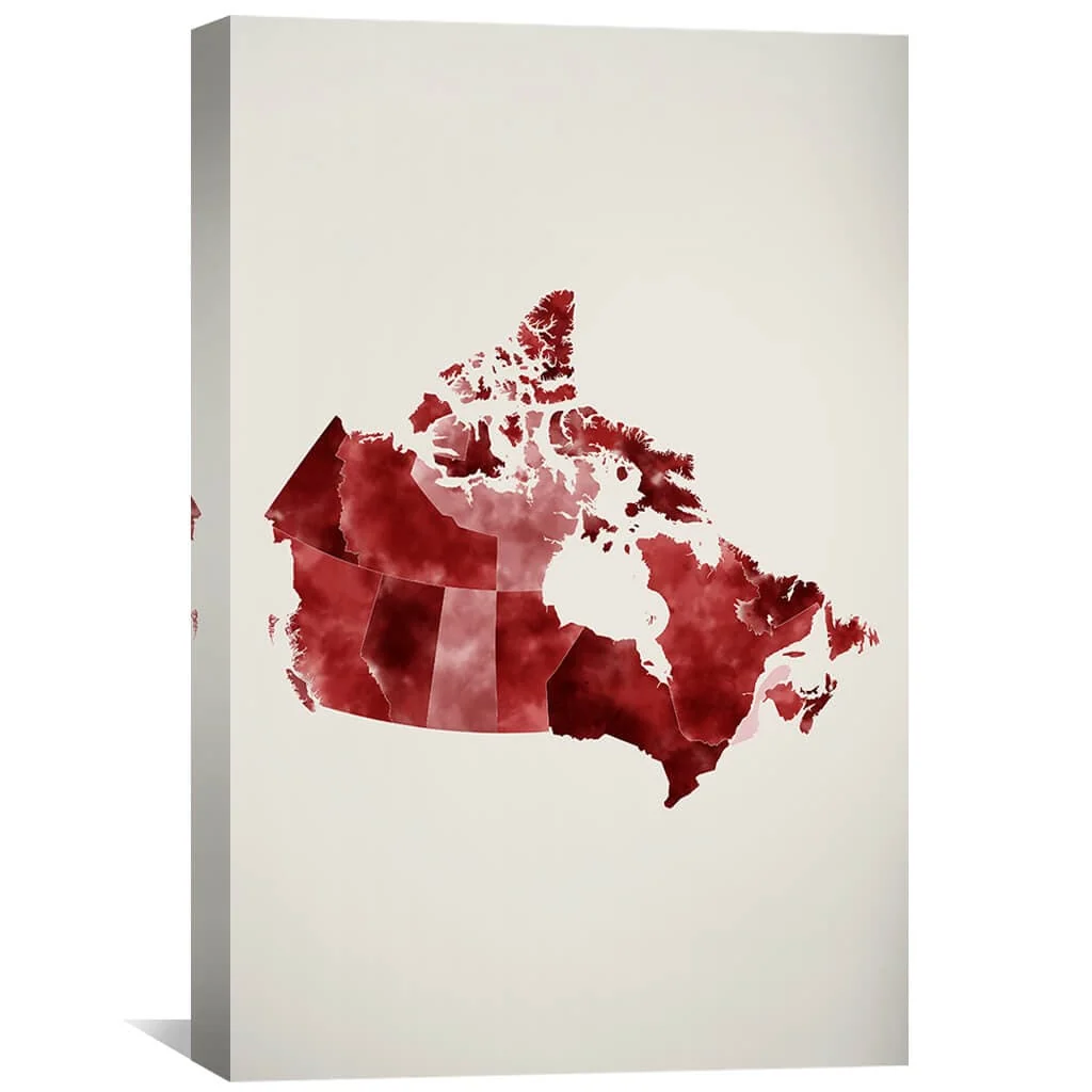 Canada Watercolor Canvas - Image 2