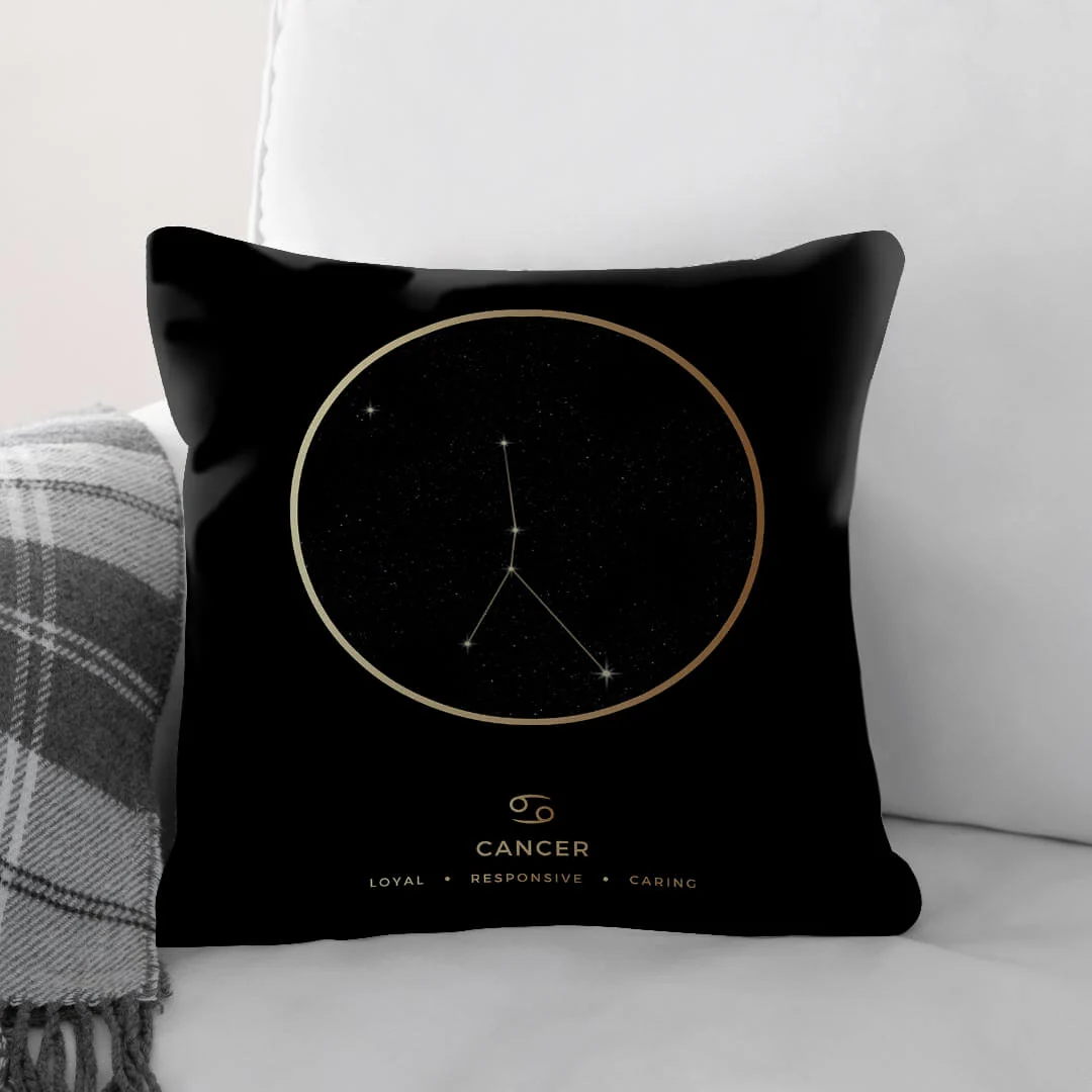 Cancer Traits Gold Cushion - Image 2