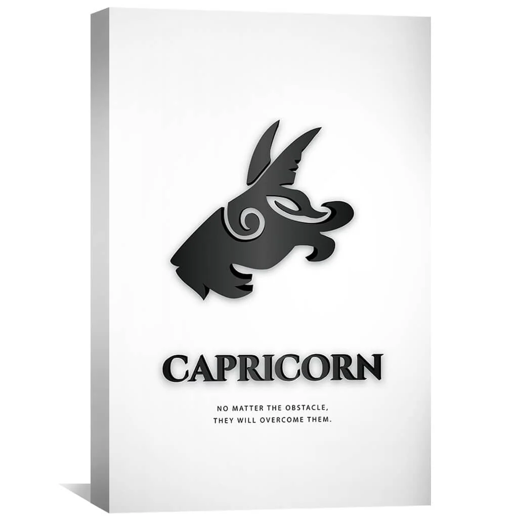 Capricorn - White Canvas - Image 2
