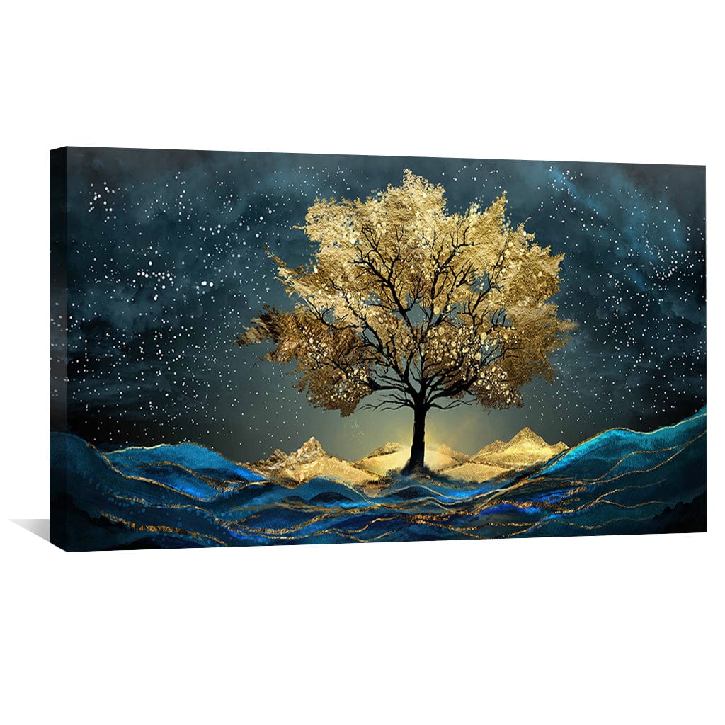 Celestial Golden Tree Canvas - Image 3
