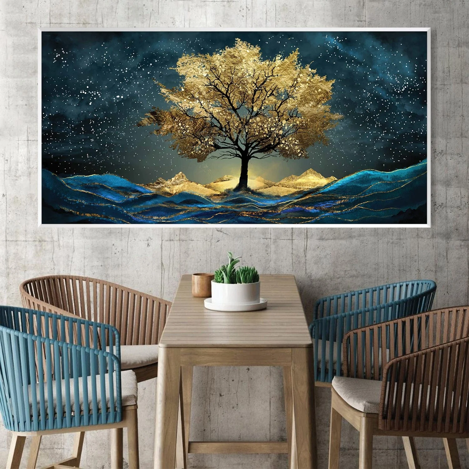 Celestial Golden Tree Canvas - Image 4
