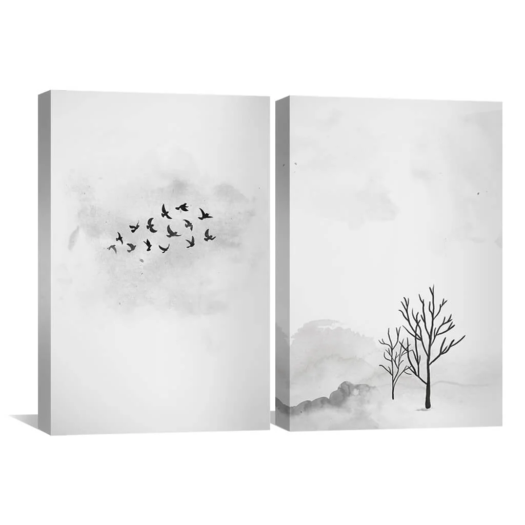 Charcoal Nature Canvas - Image 2