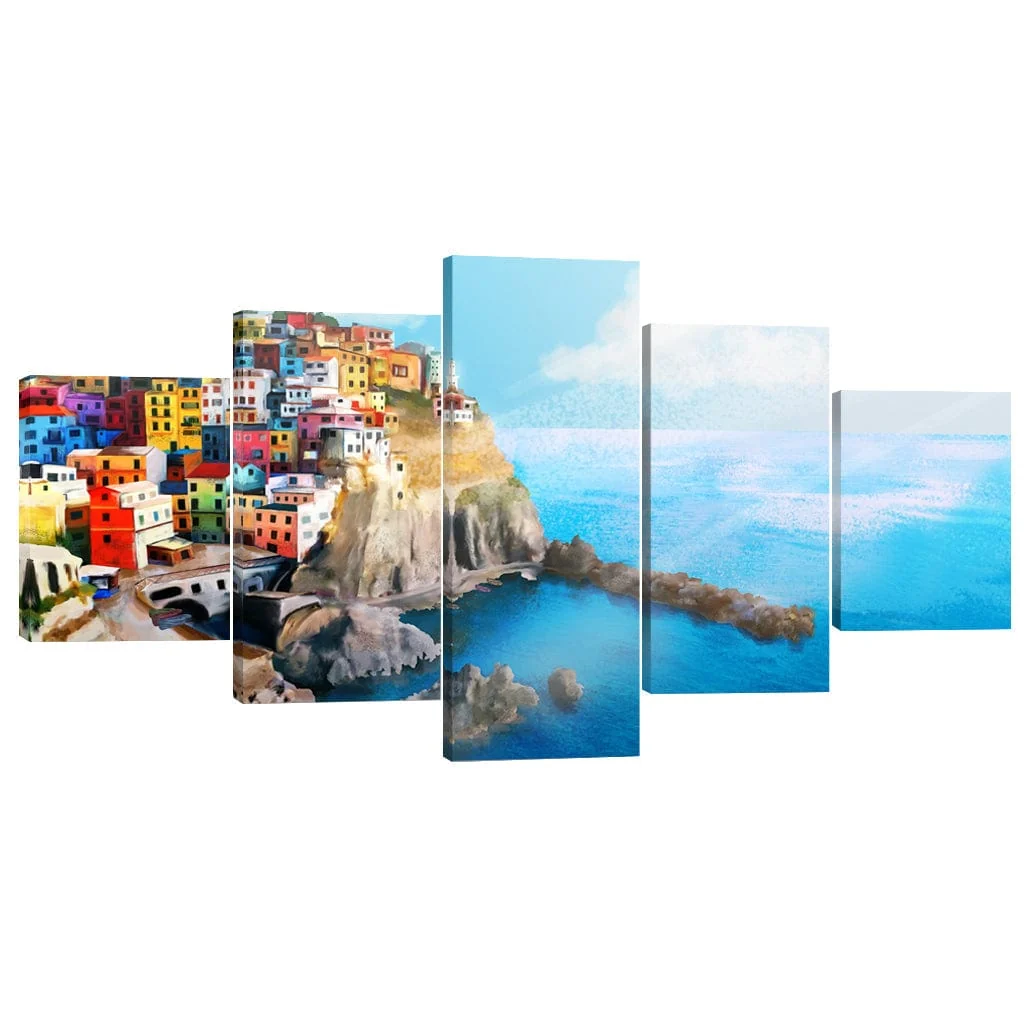 Cinque Terre Canvas - 5 Panel - Image 2