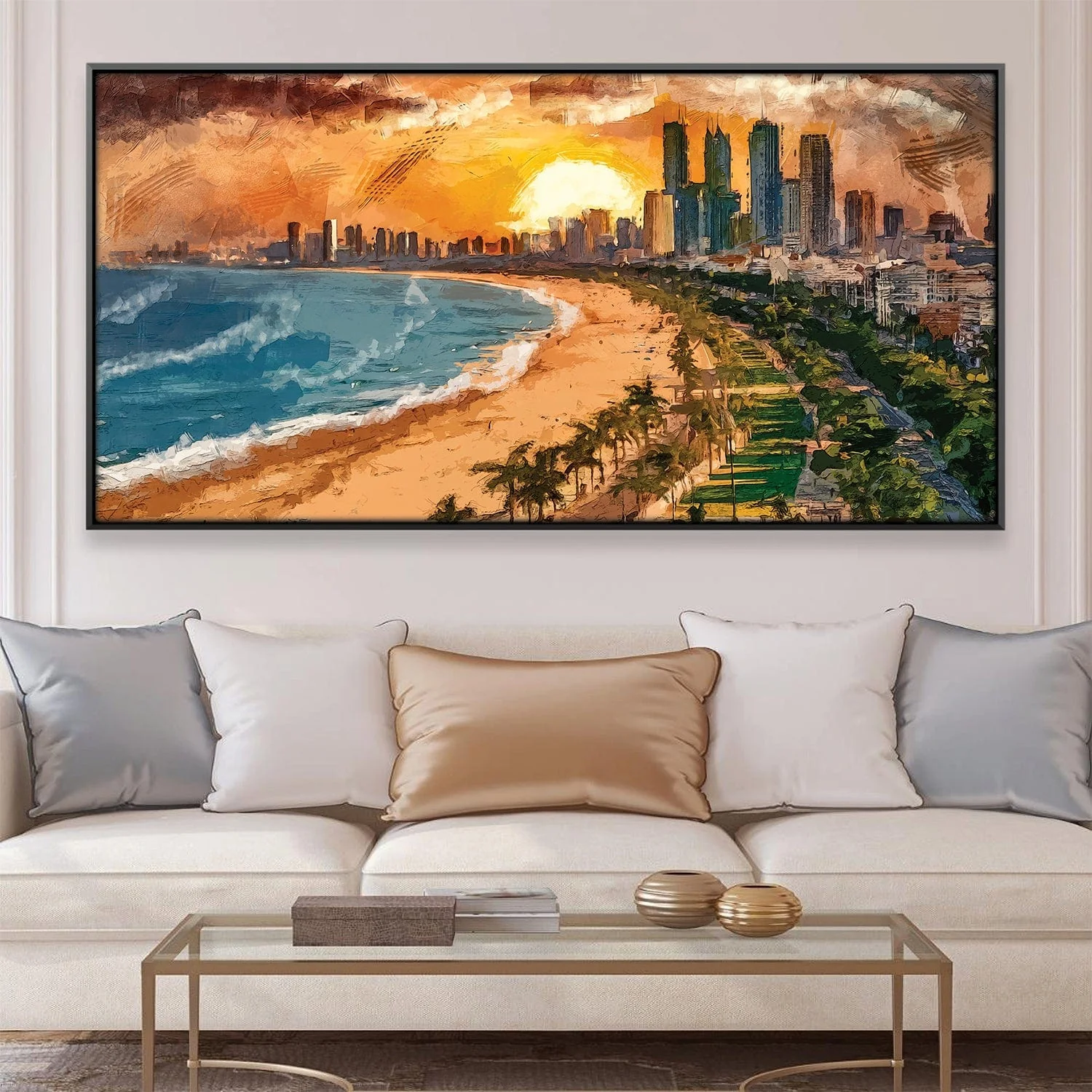City Beachscape Canvas