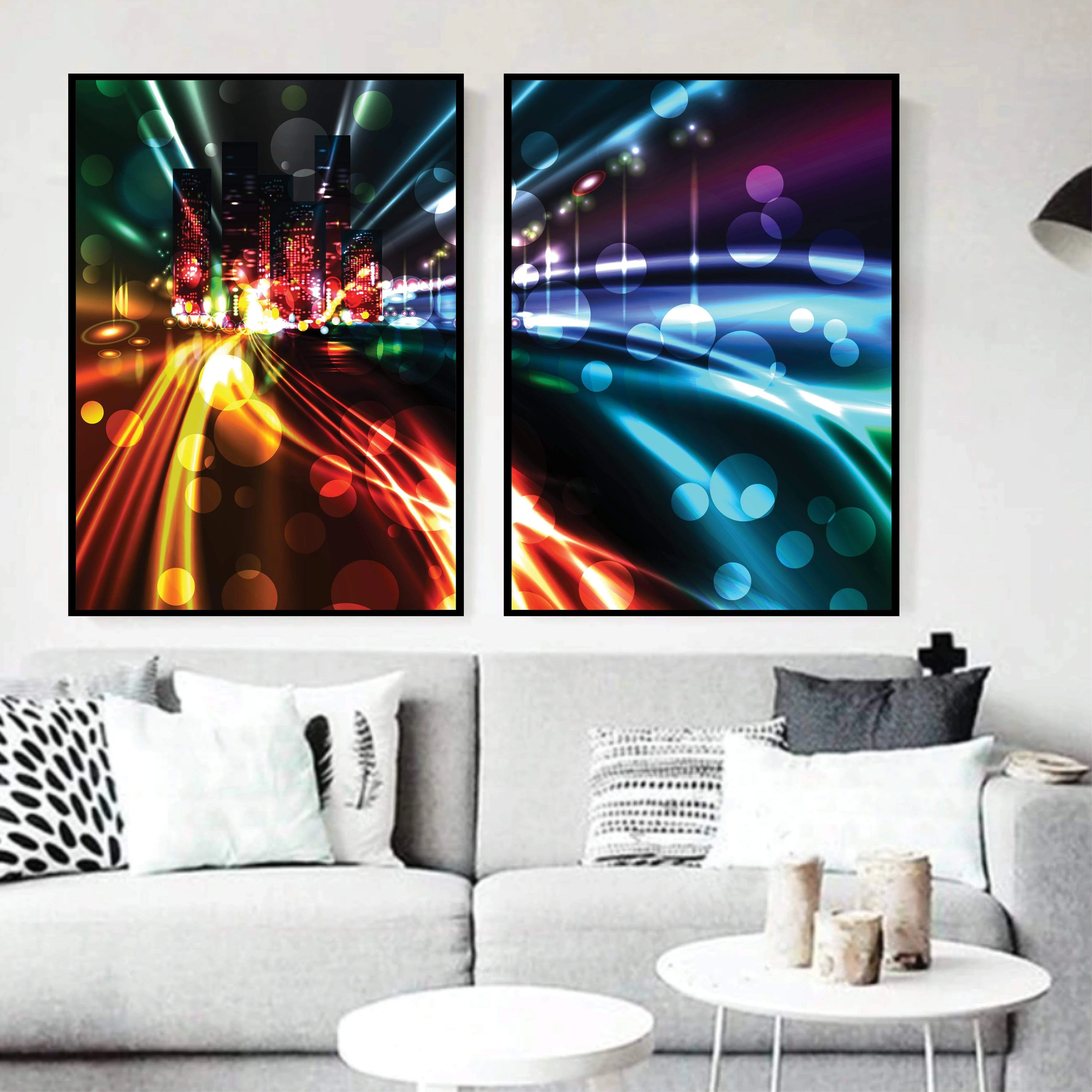 City Light Trails Canvas - Image 3