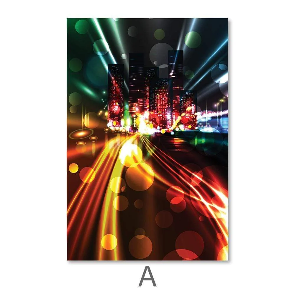 City Light Trails Canvas - Image 4