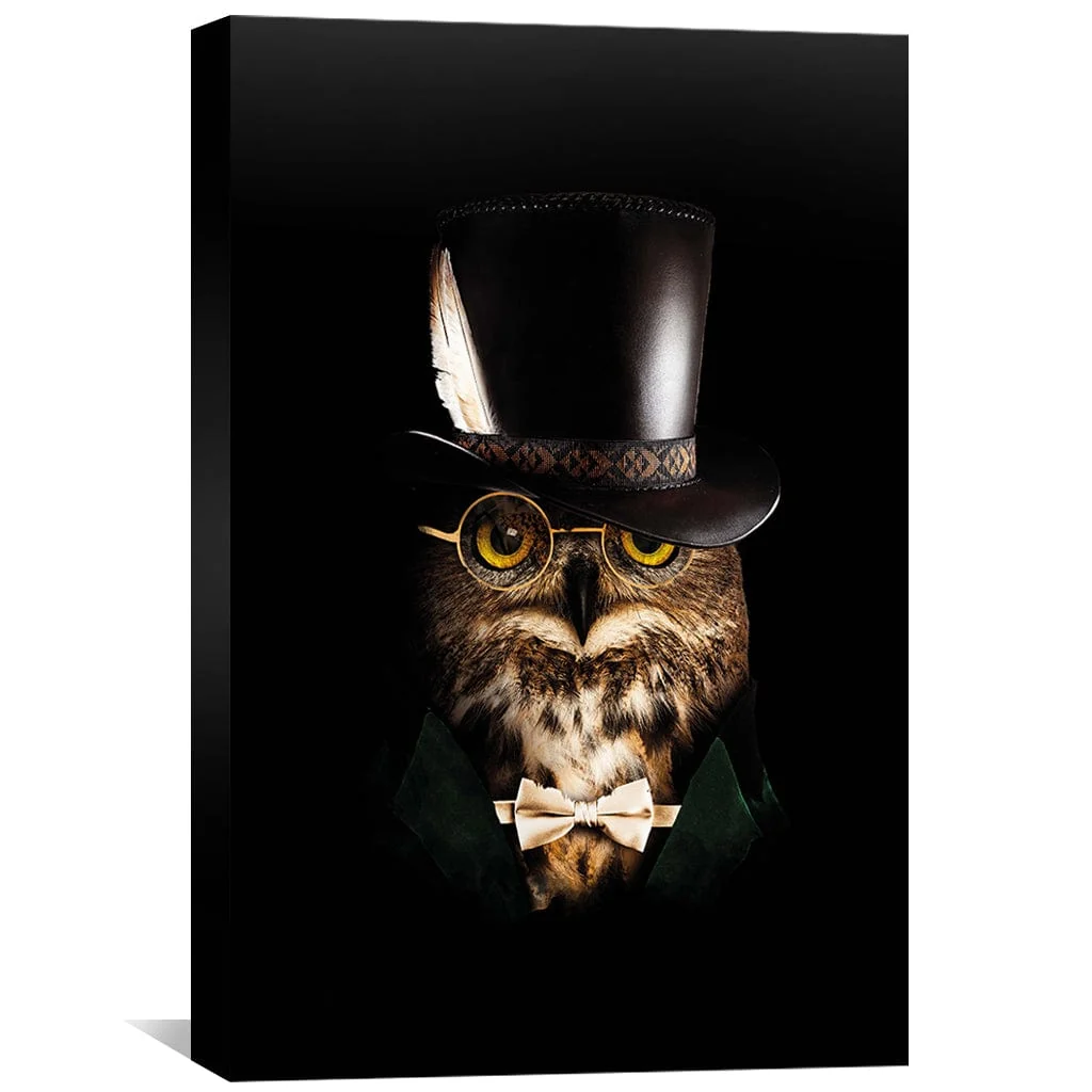Classy Owl Canvas - Image 2
