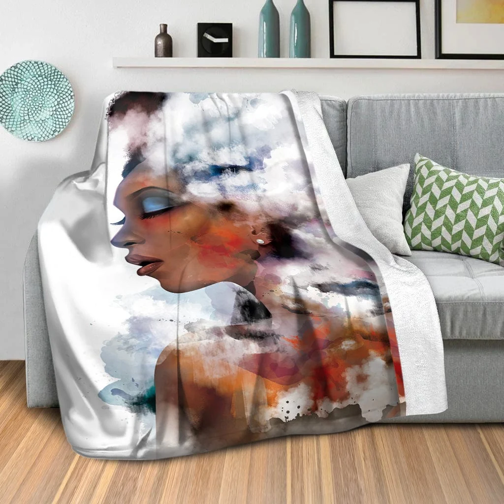 Clouded Woman A Blanket - Image 2