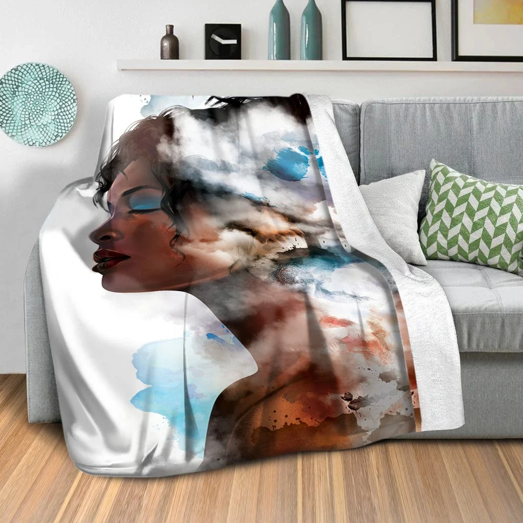 Clouded Woman C Blanket - Image 2