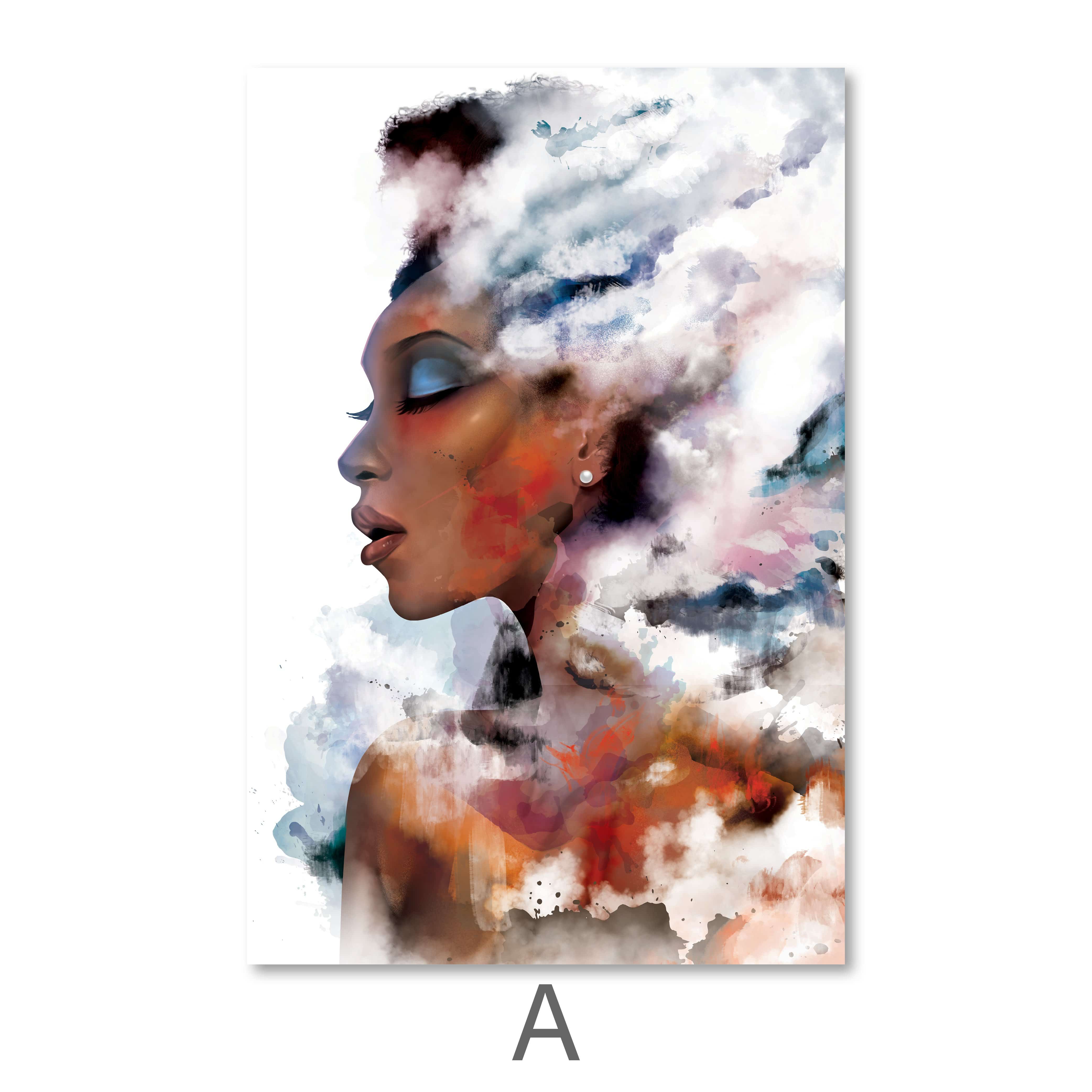 Clouded Woman Canvas - Image 6