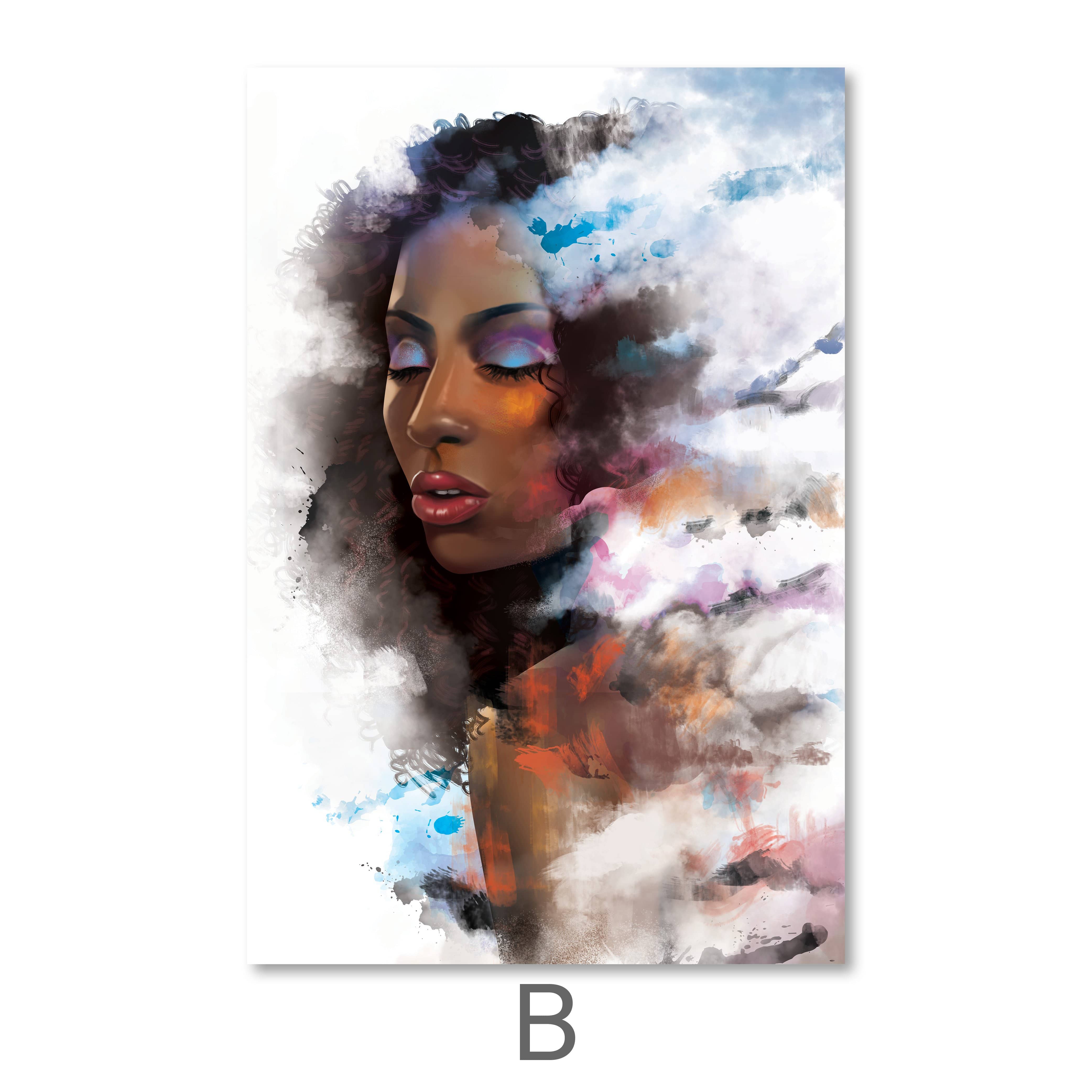 Clouded Woman Canvas - Image 7
