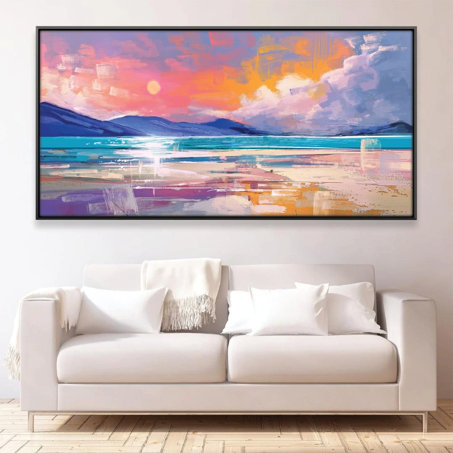 Coastline Reflections Canvas