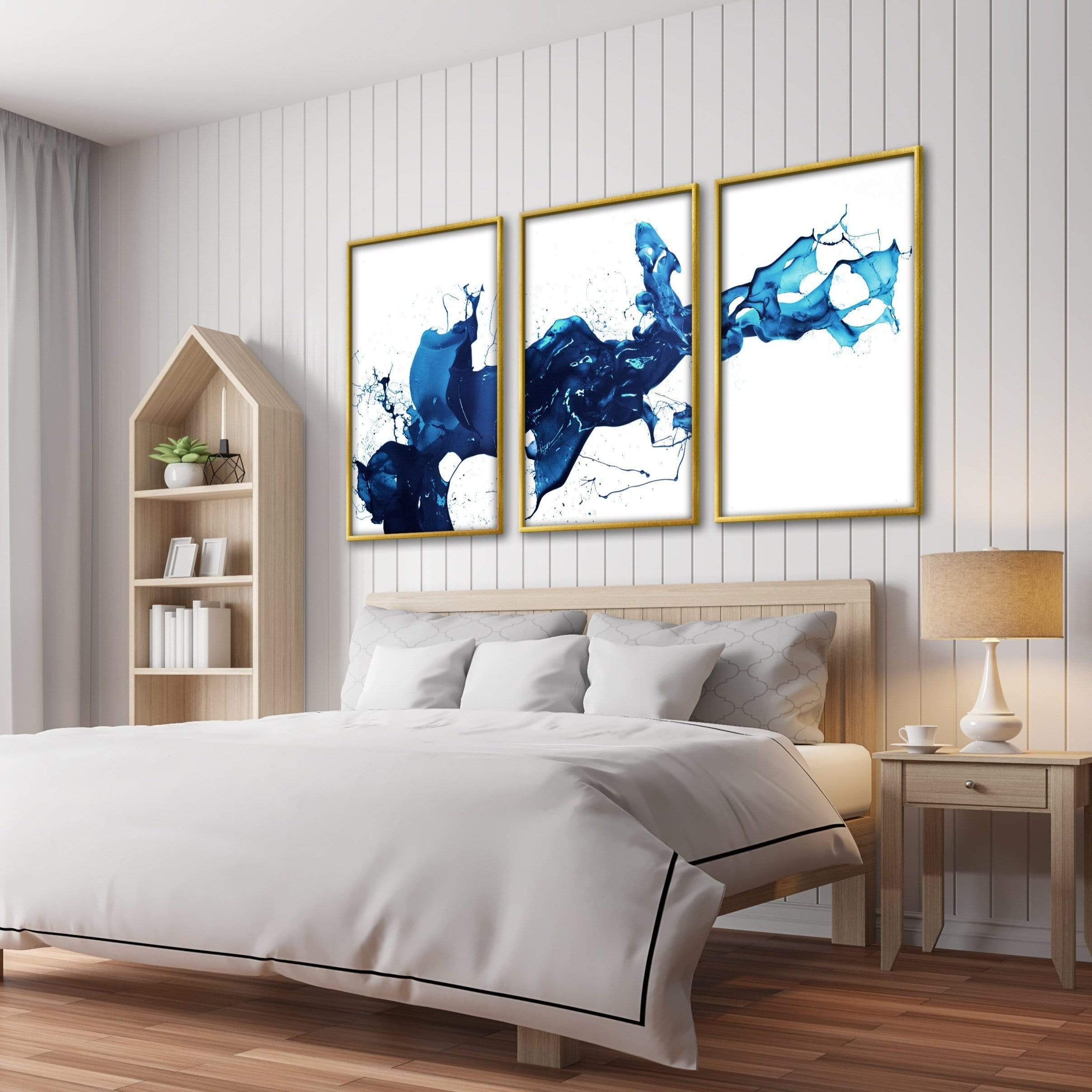 Cobalt Splash Canvas - Image 6
