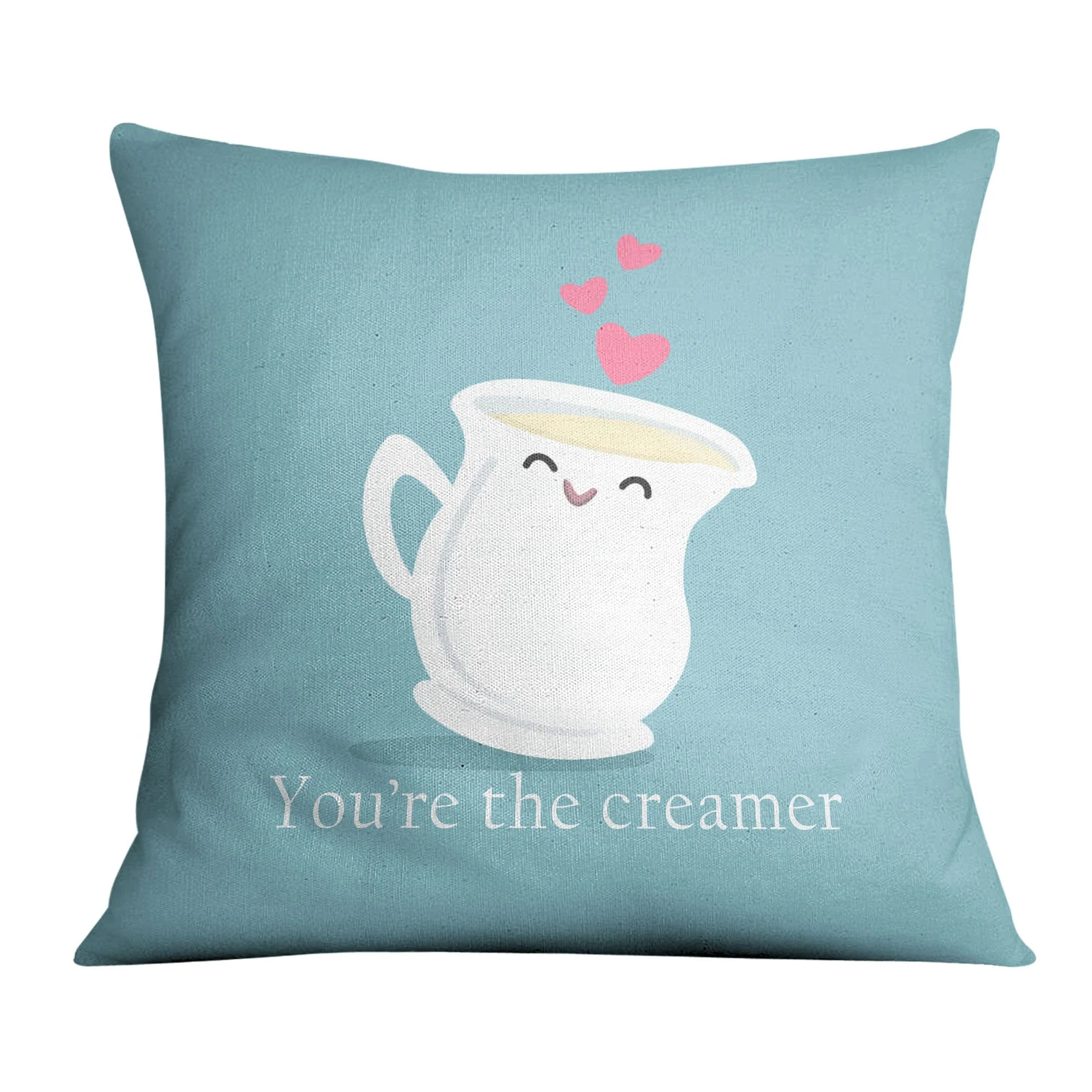 Coffee and Cream Love Cushion - Image 2