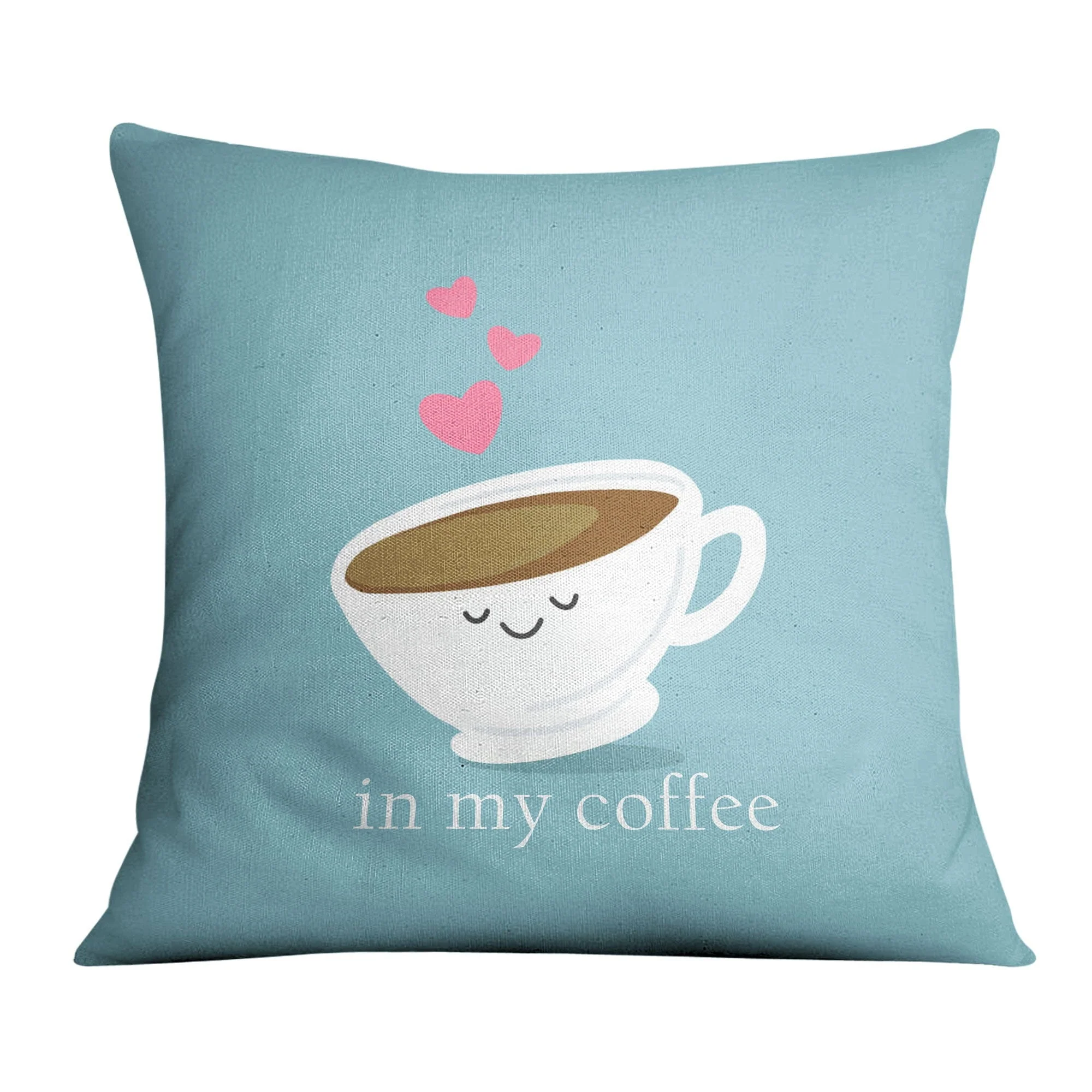Coffee and Cream Love Cushion - Image 3