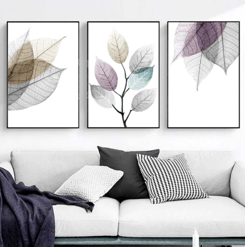 Color Splash Leaf Canvas - Image 3