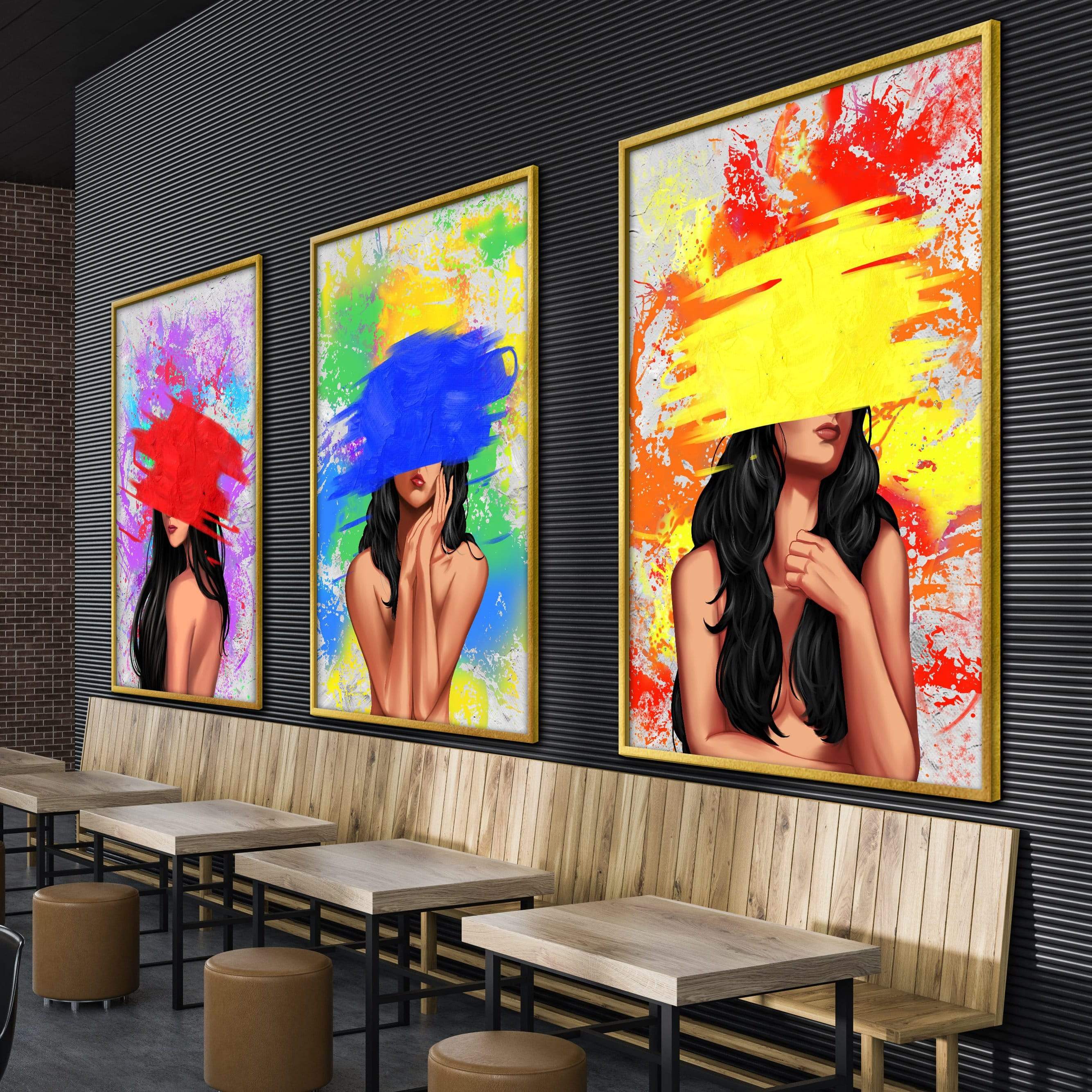 Color Splash Woman Canvas - Image 4