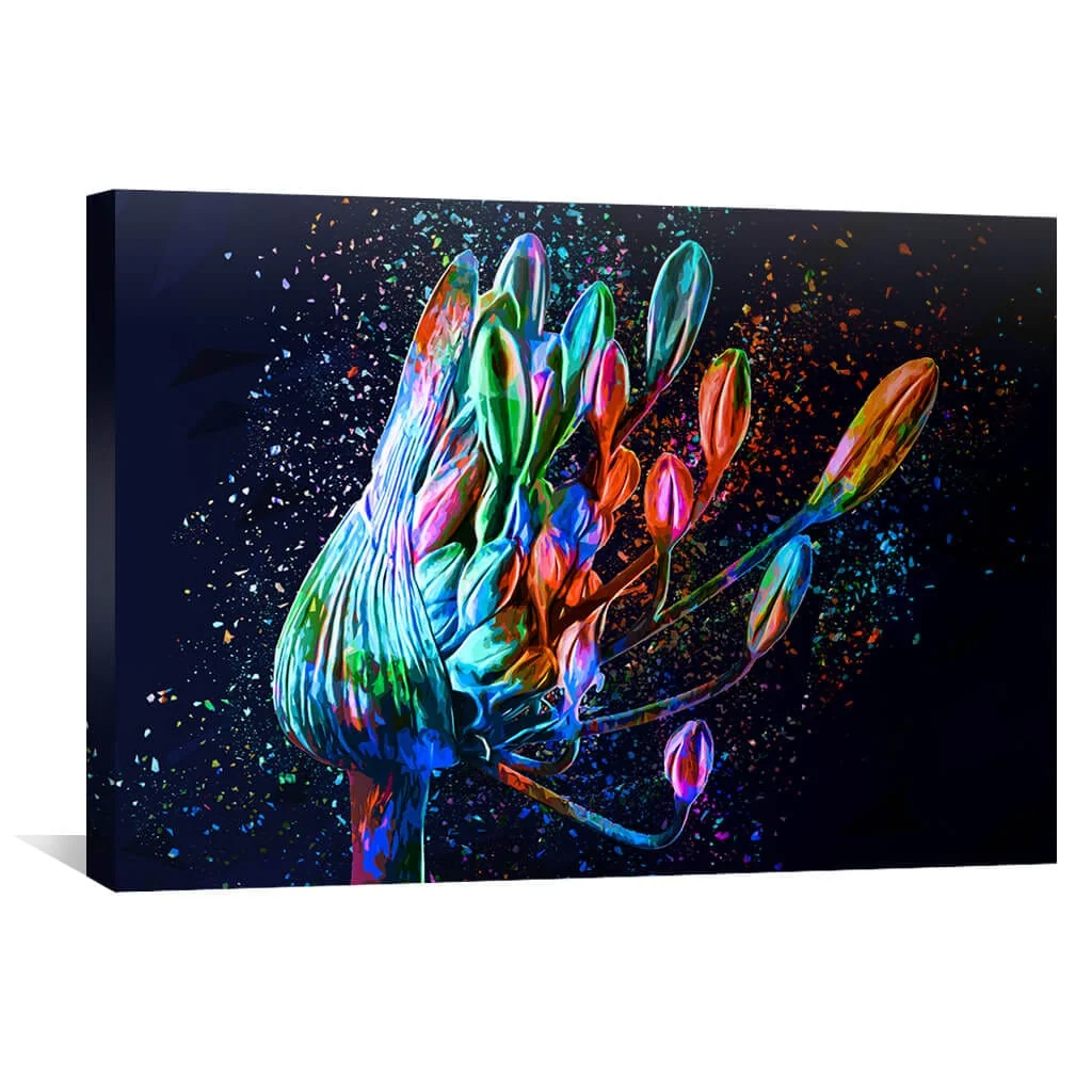 Colored Flower Canvas - Image 2