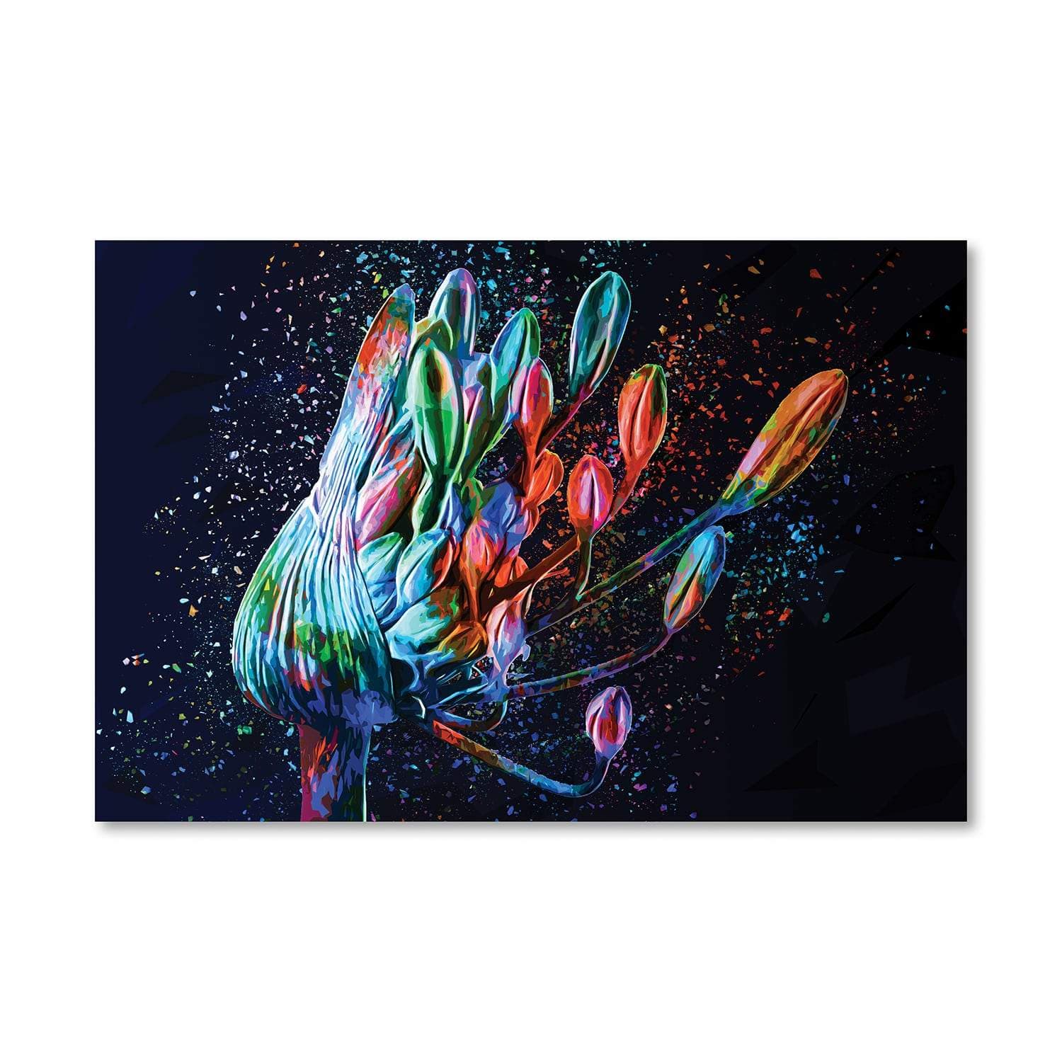 Colored Flower Canvas - Image 3