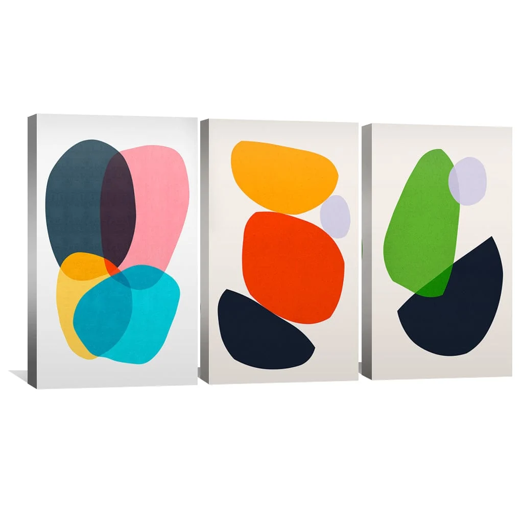 Colorful Abstract Shapes Canvas - Image 4