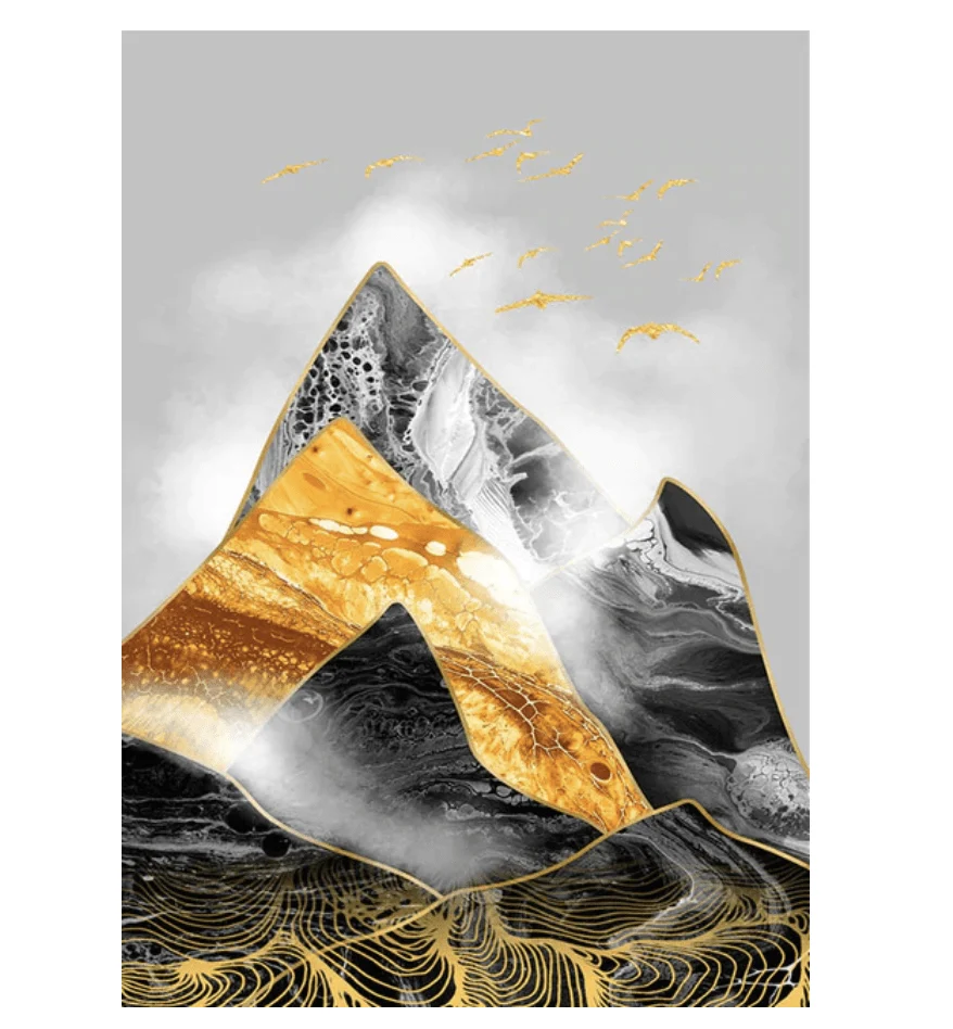Contrasting Mountains Canvas - Image 7
