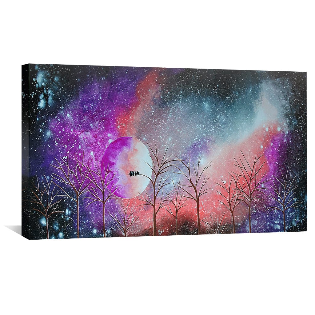 Coral Amethyst Evening Canvas - Image 2