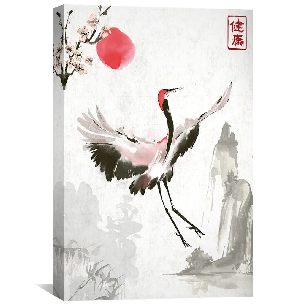 Crane Bird Canvas - Image 2