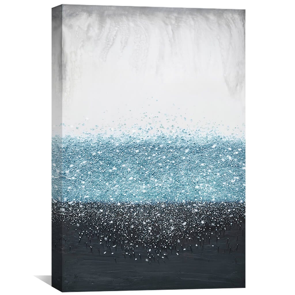 Crystal Rain Blue Canvas - Image 2
