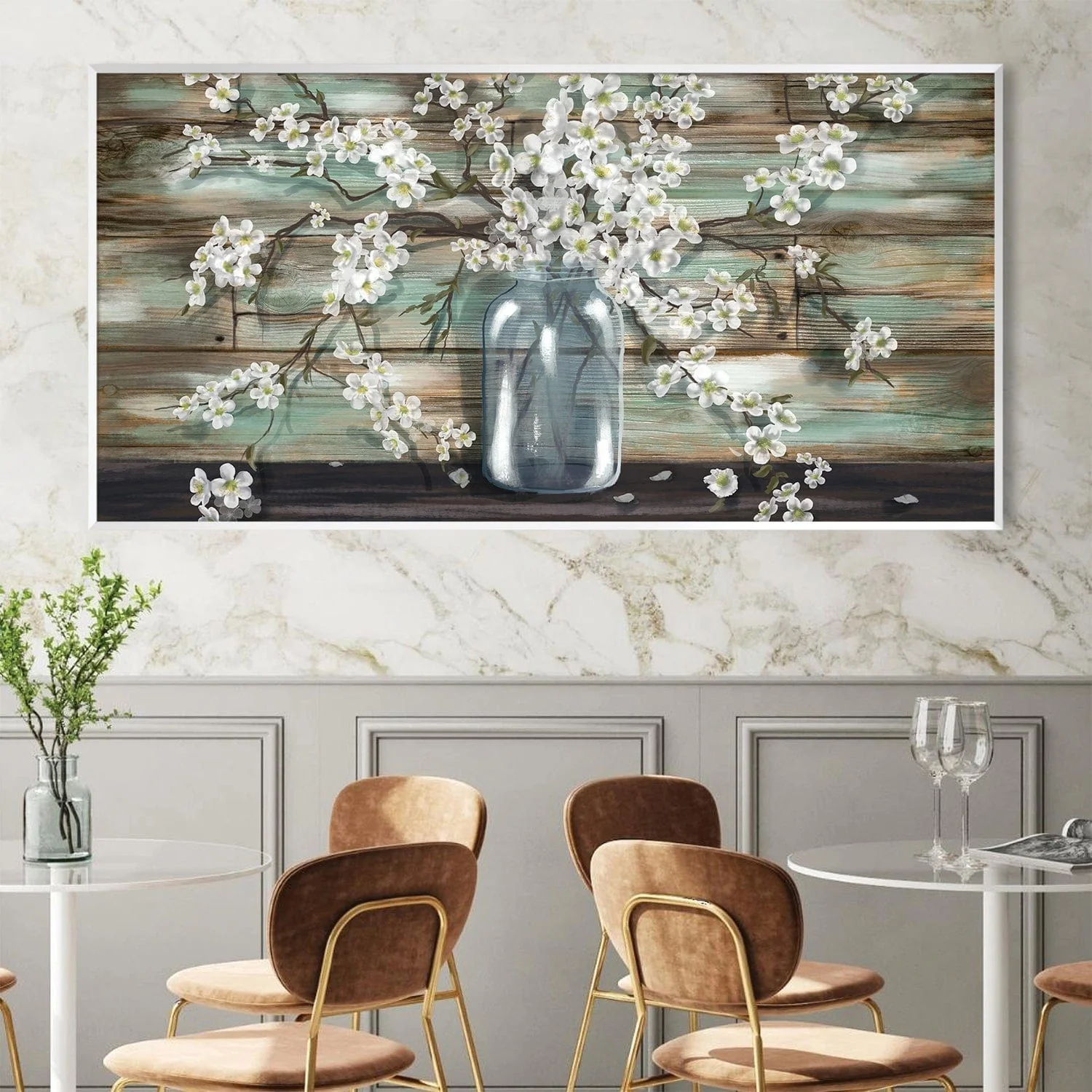 Daisy Vase Canvas - Image 3