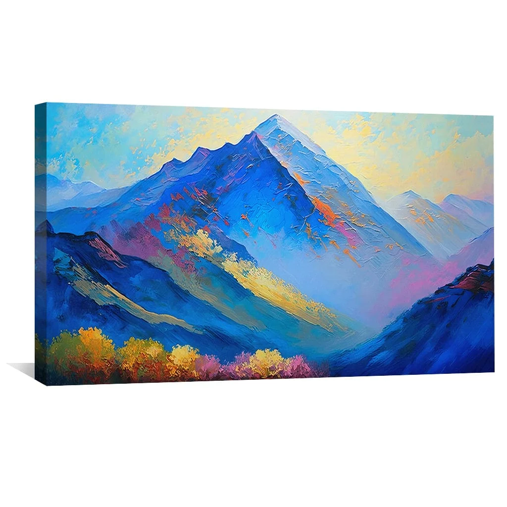 Dimensional Mountain Canvas - Image 4