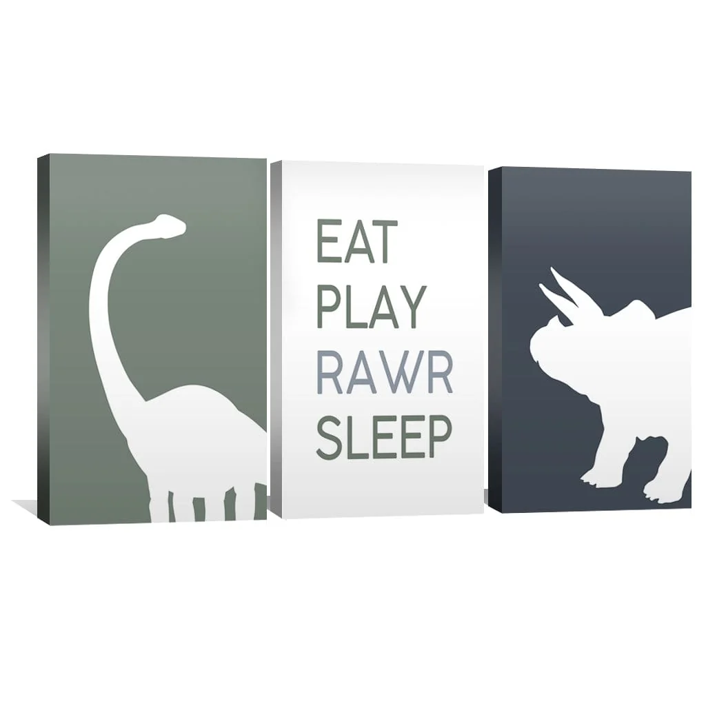 Eat Play Rawr Sleep Canvas - Image 4