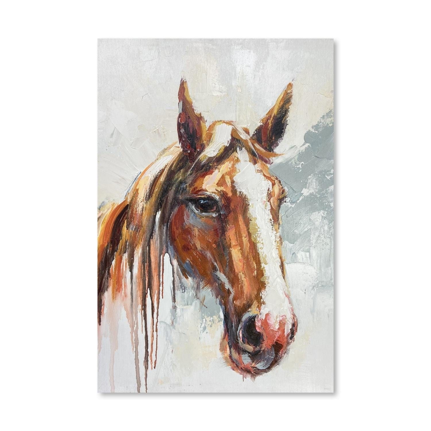 Elegant Horse Oil Painting - Image 3