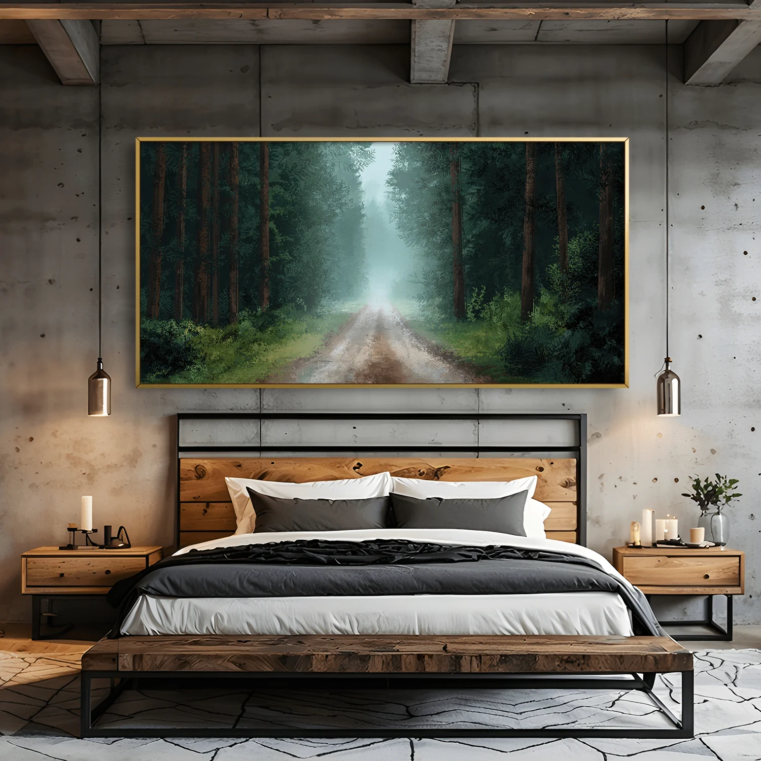 Emerald Corridor Canvas - Image 2