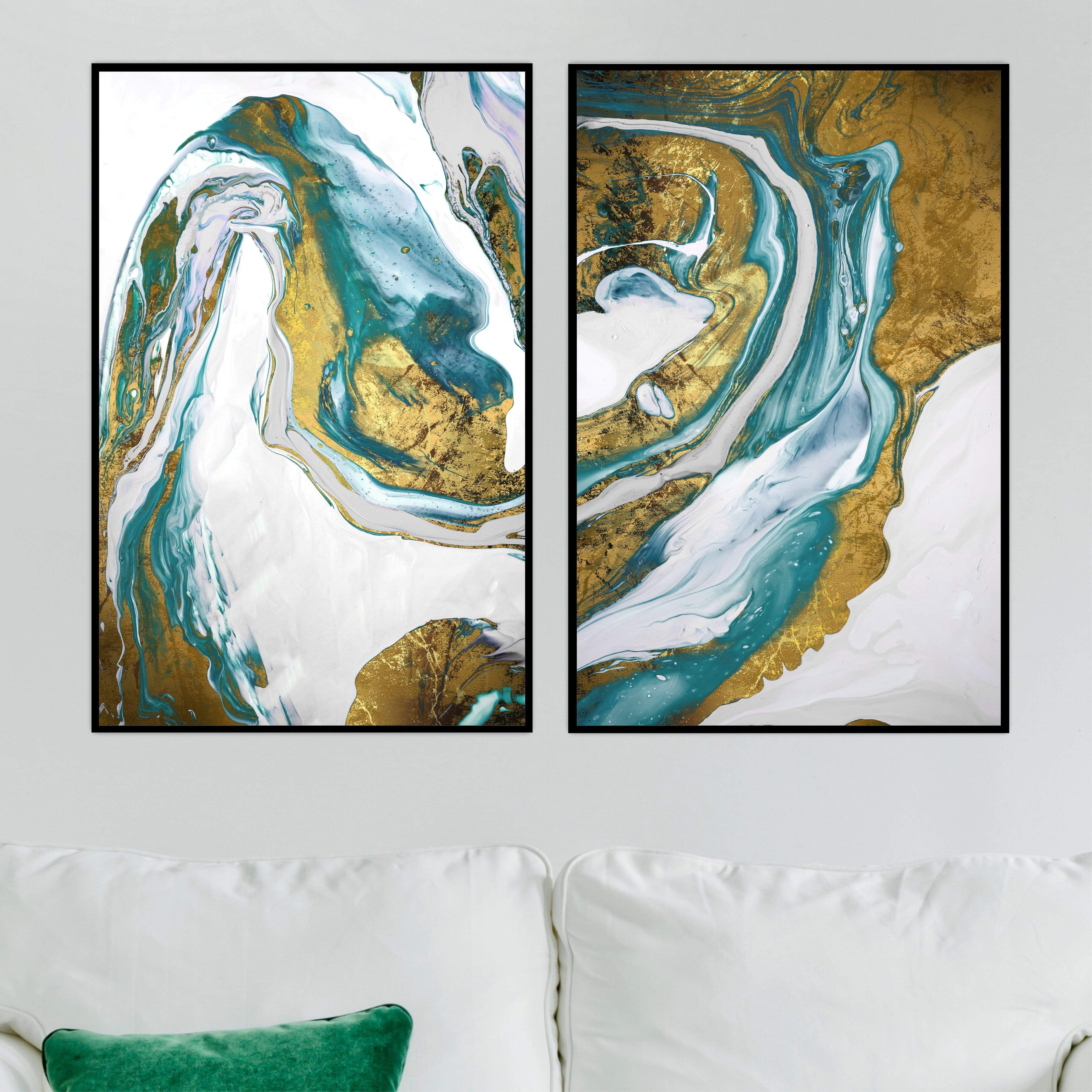 Emerald Splash Canvas - Image 3