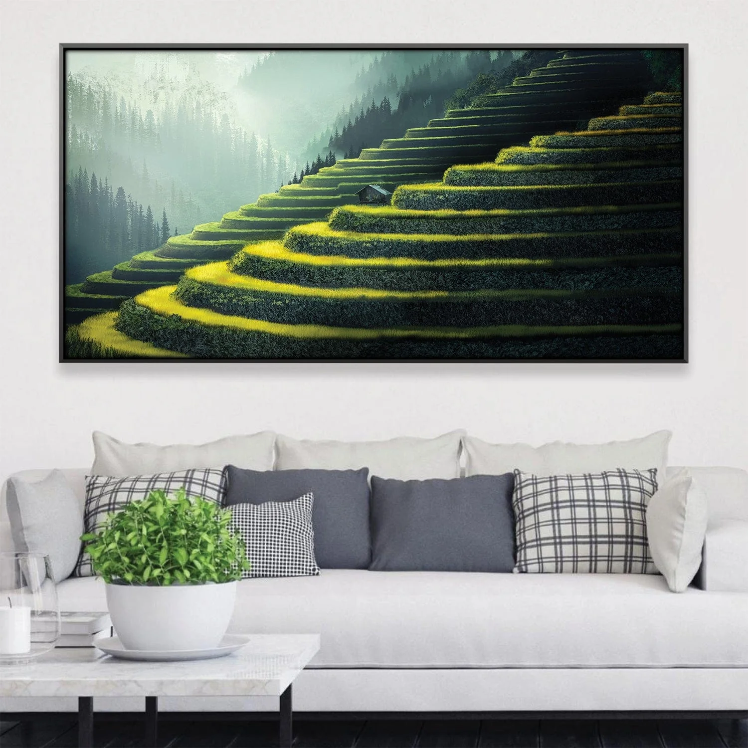 Emerald Staircase Canvas