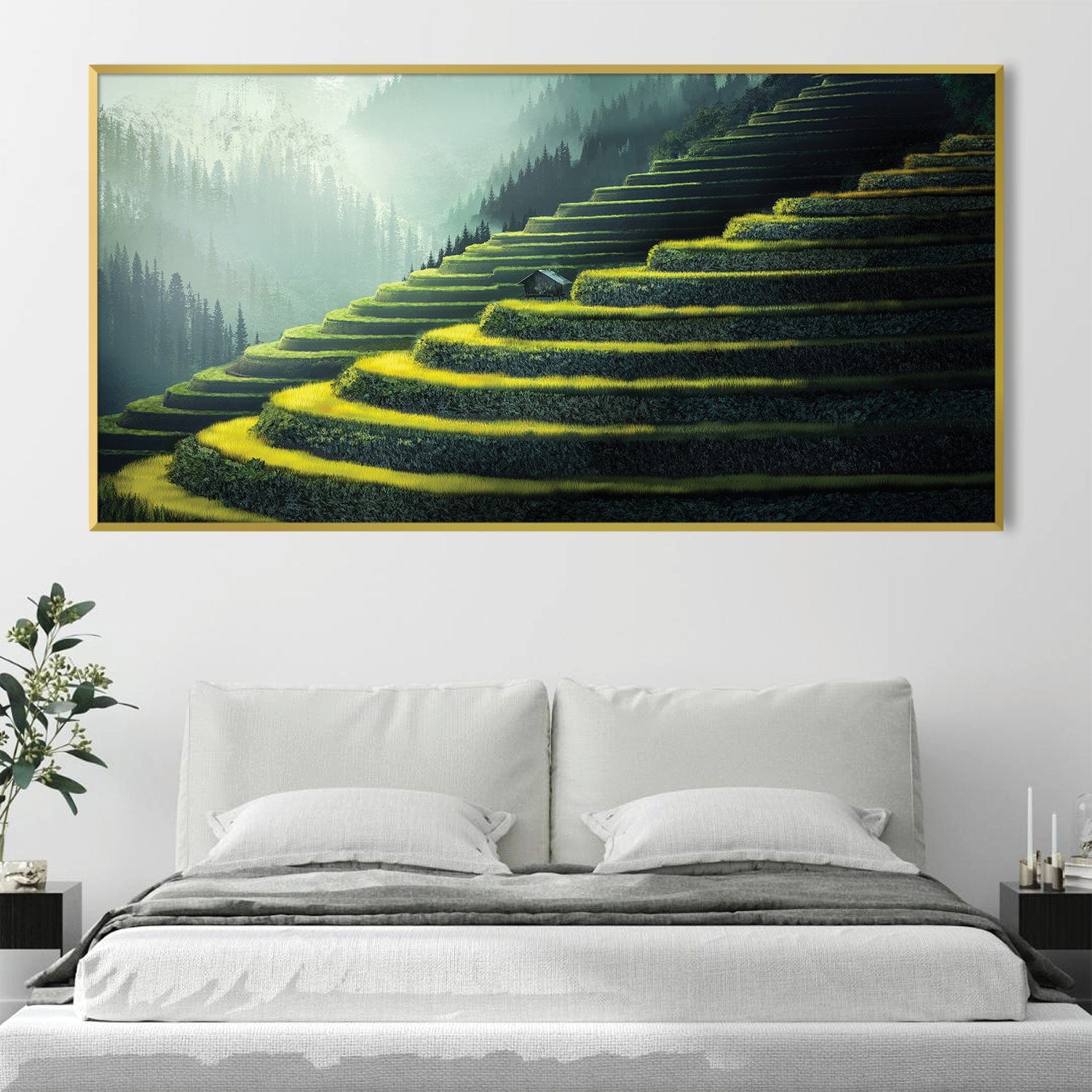 Emerald Staircase Canvas - Image 2