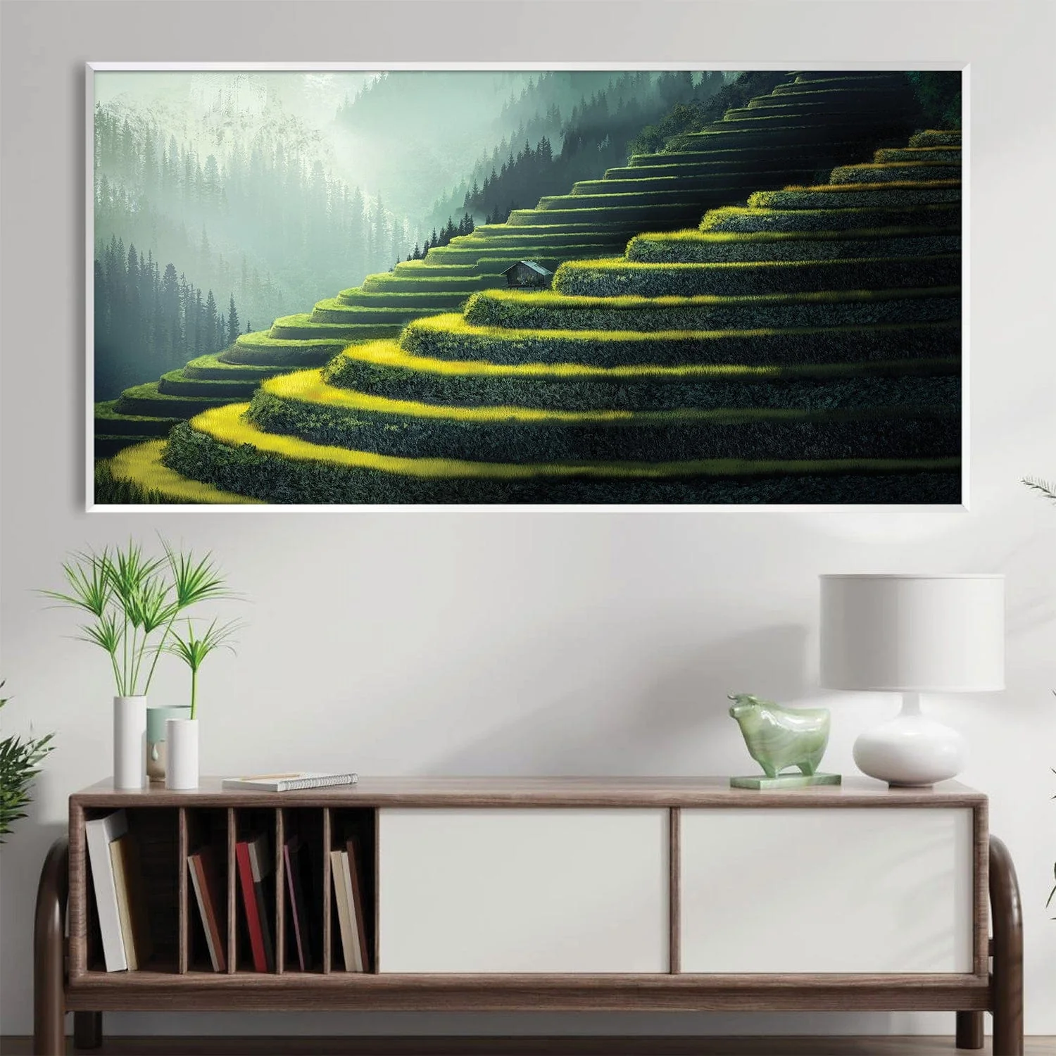Emerald Staircase Canvas - Image 3