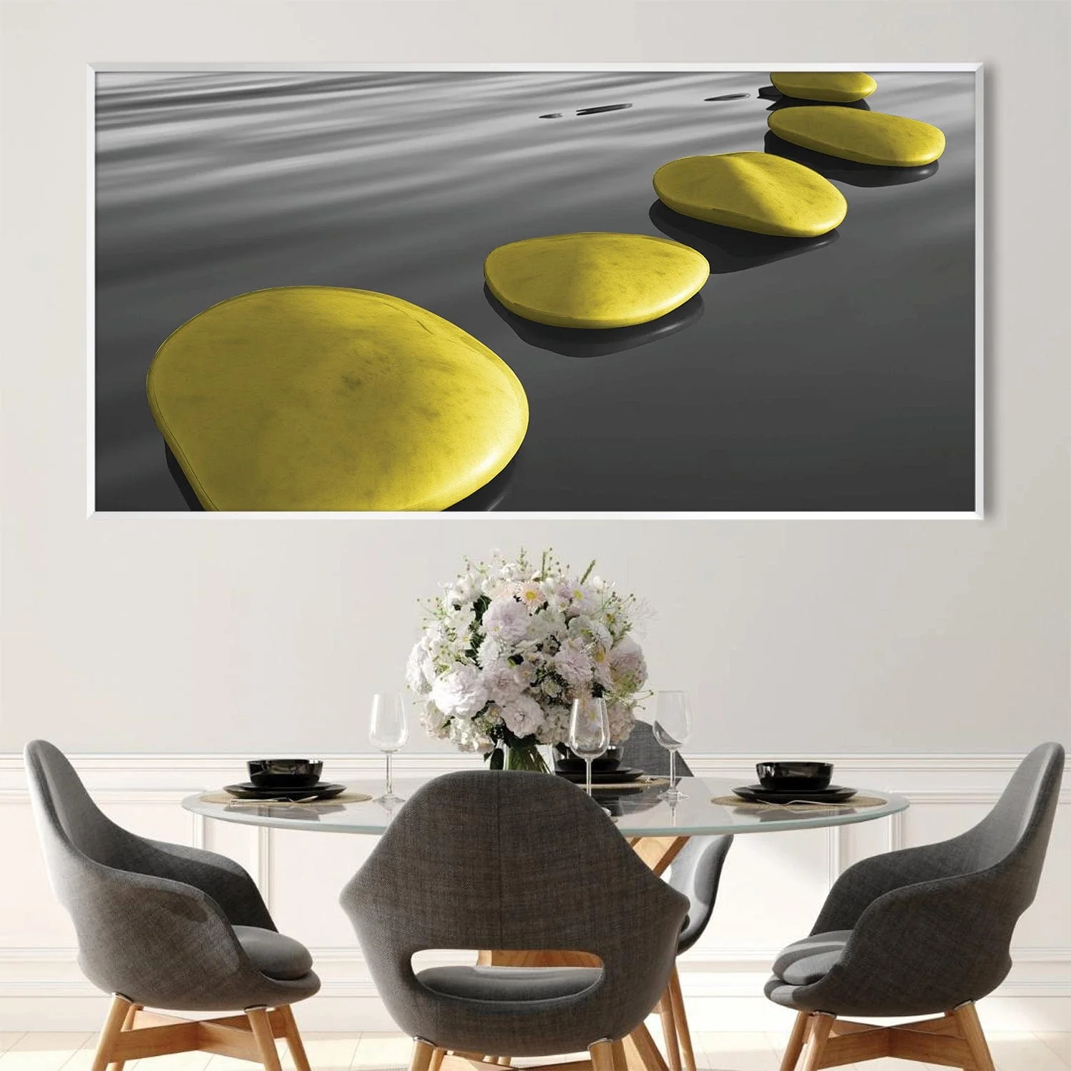 Yellow Serenity Canvas - Image 3