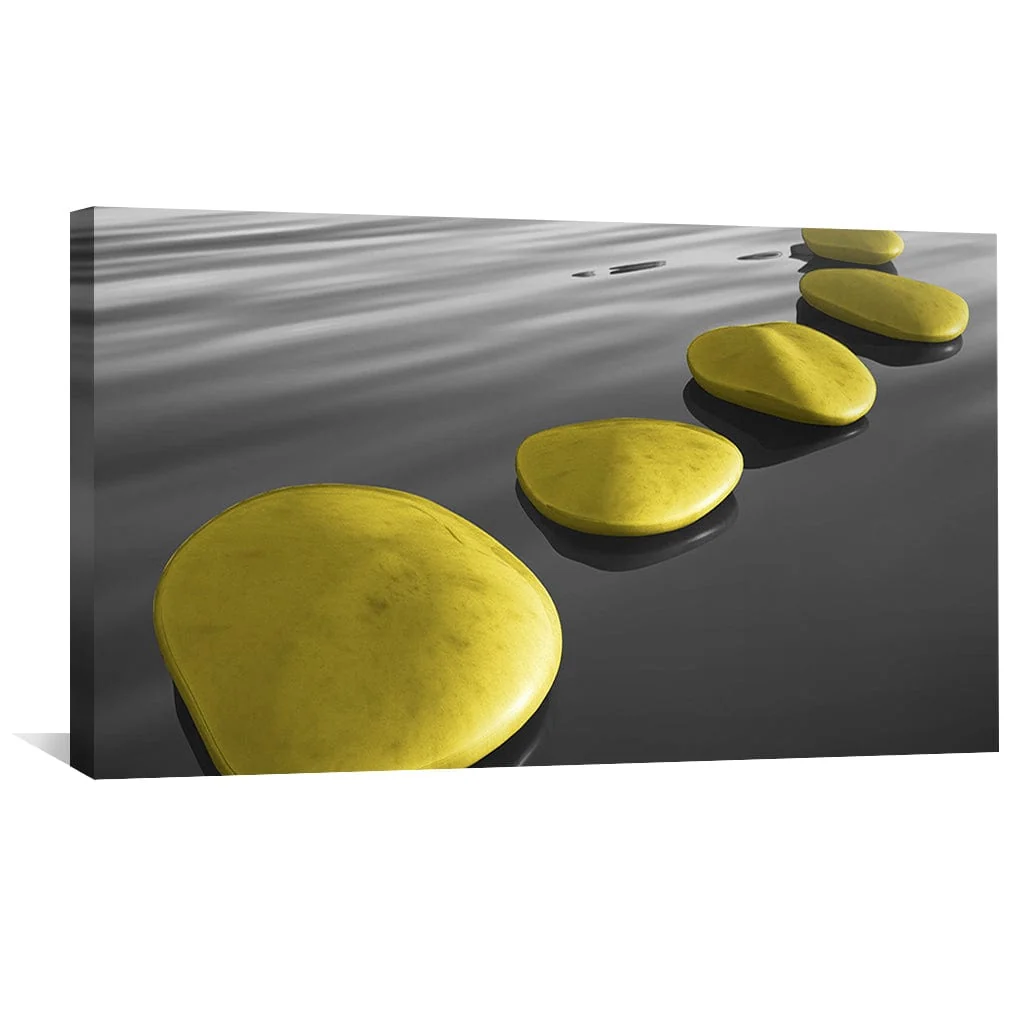 Yellow Serenity Canvas - Image 4