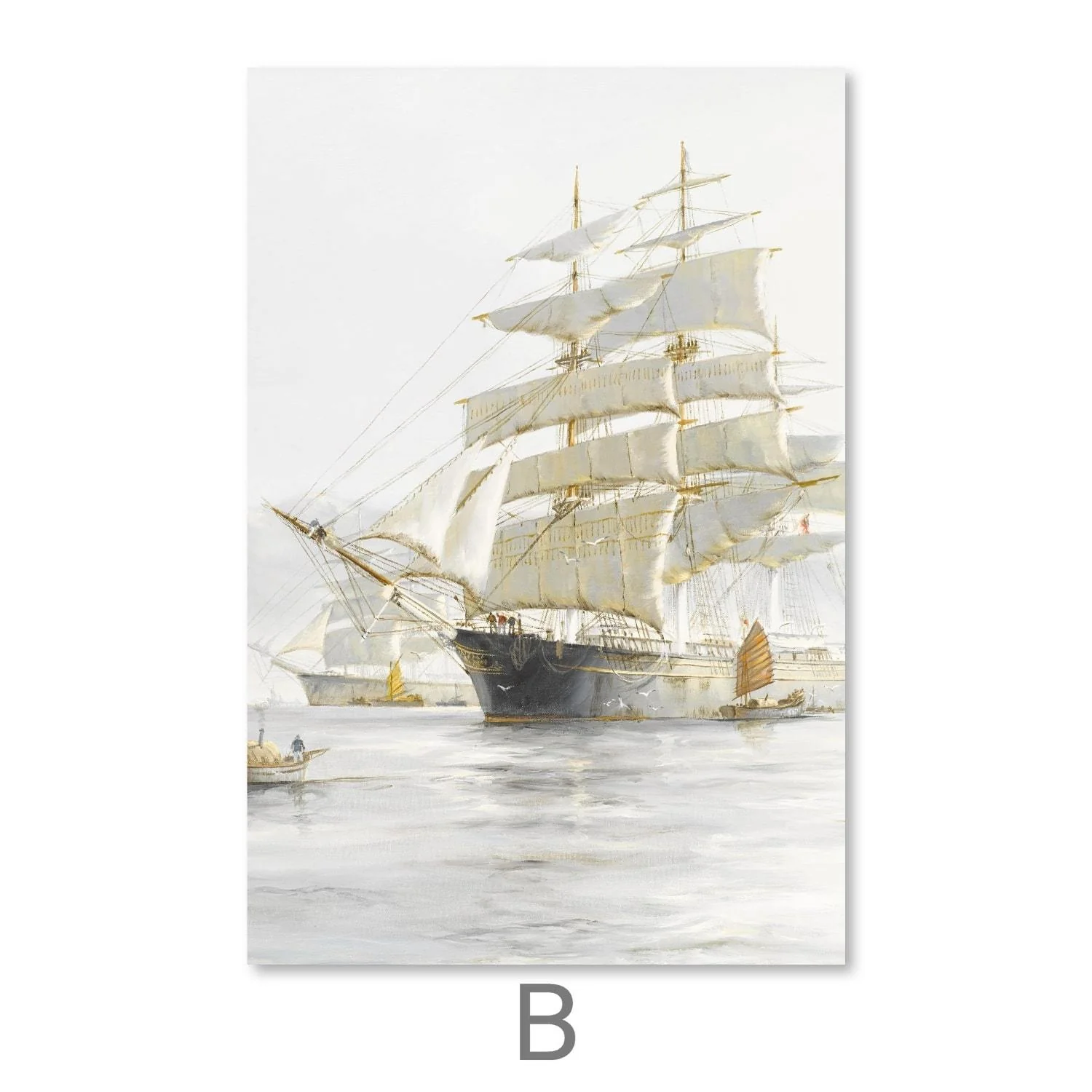 European Ship Canvas - Image 6