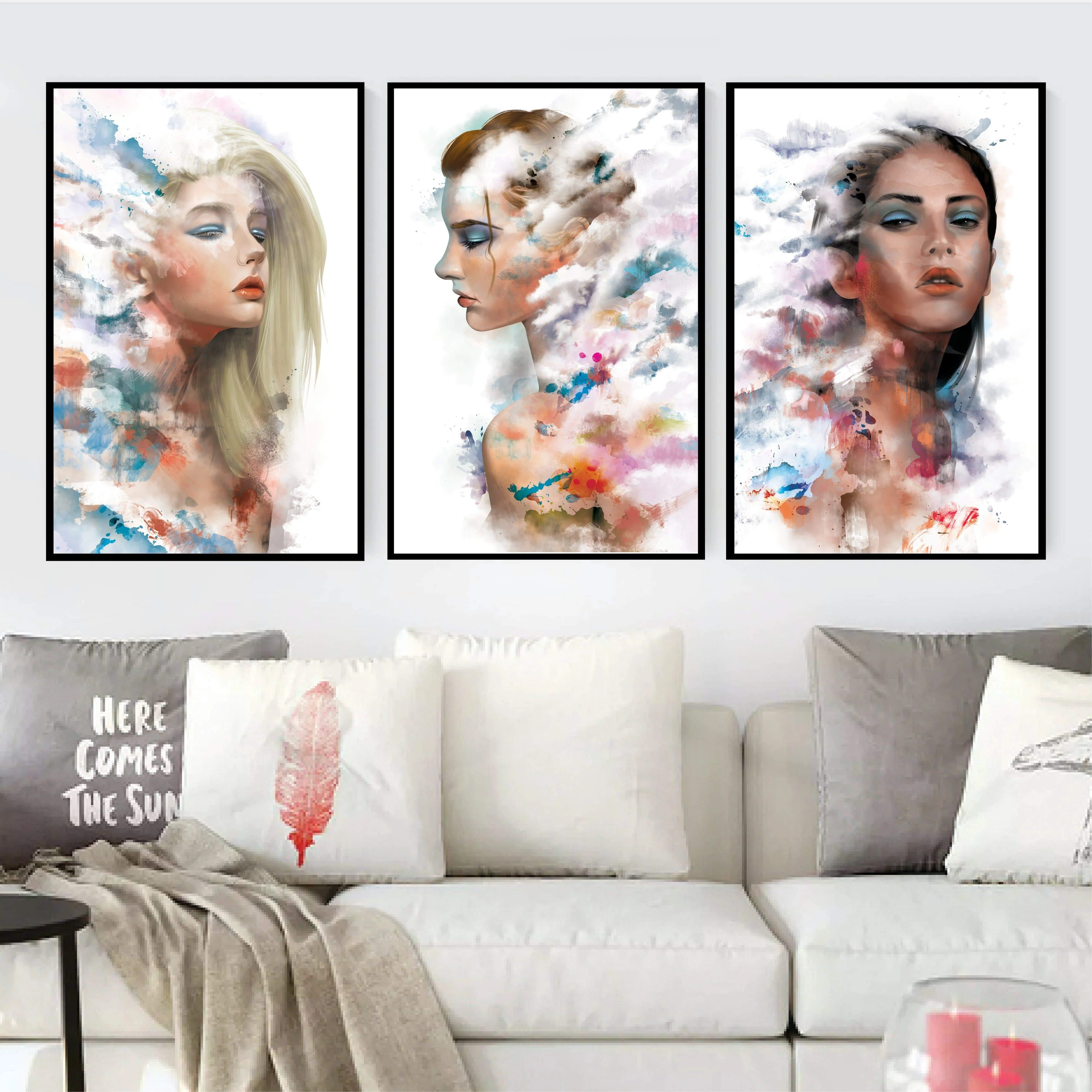 Faded Woman Canvas - Image 3