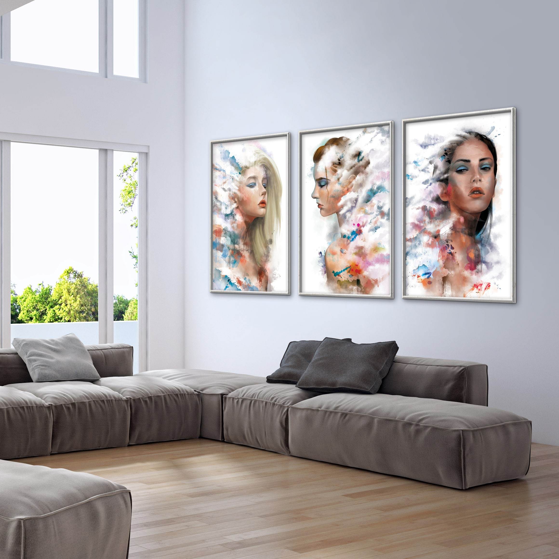 Faded Woman Canvas - Image 5