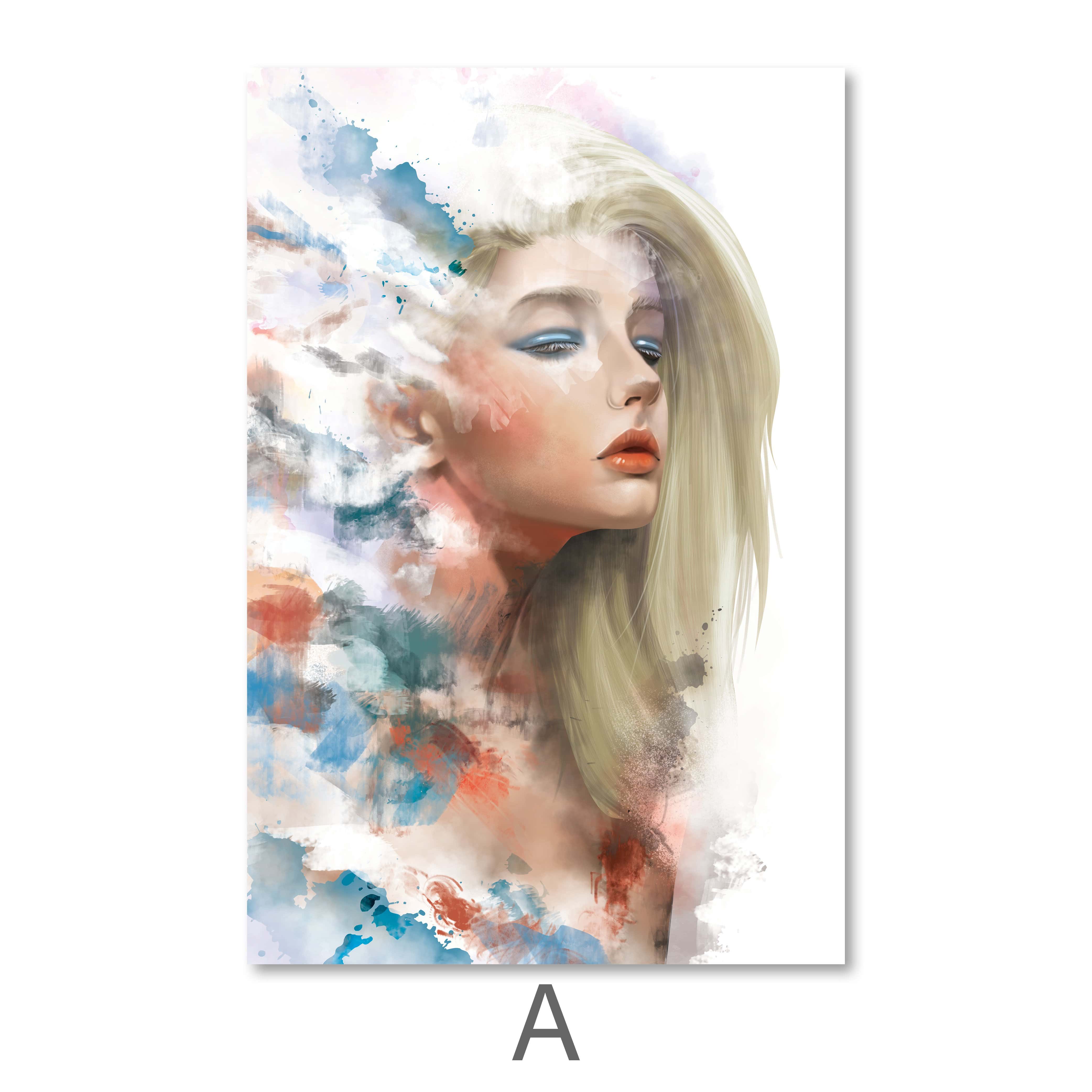 Faded Woman Canvas - Image 6