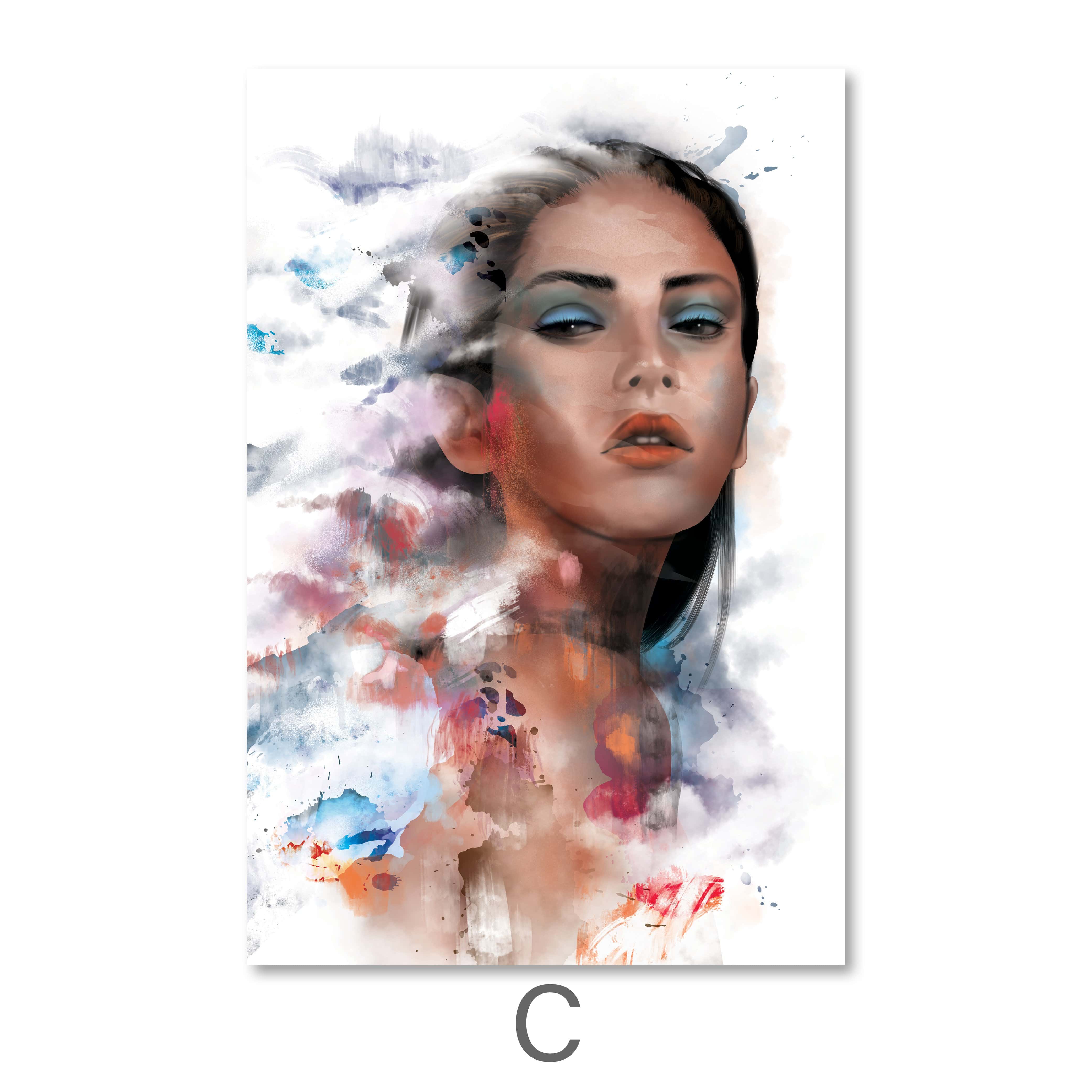 Faded Woman Canvas - Image 8