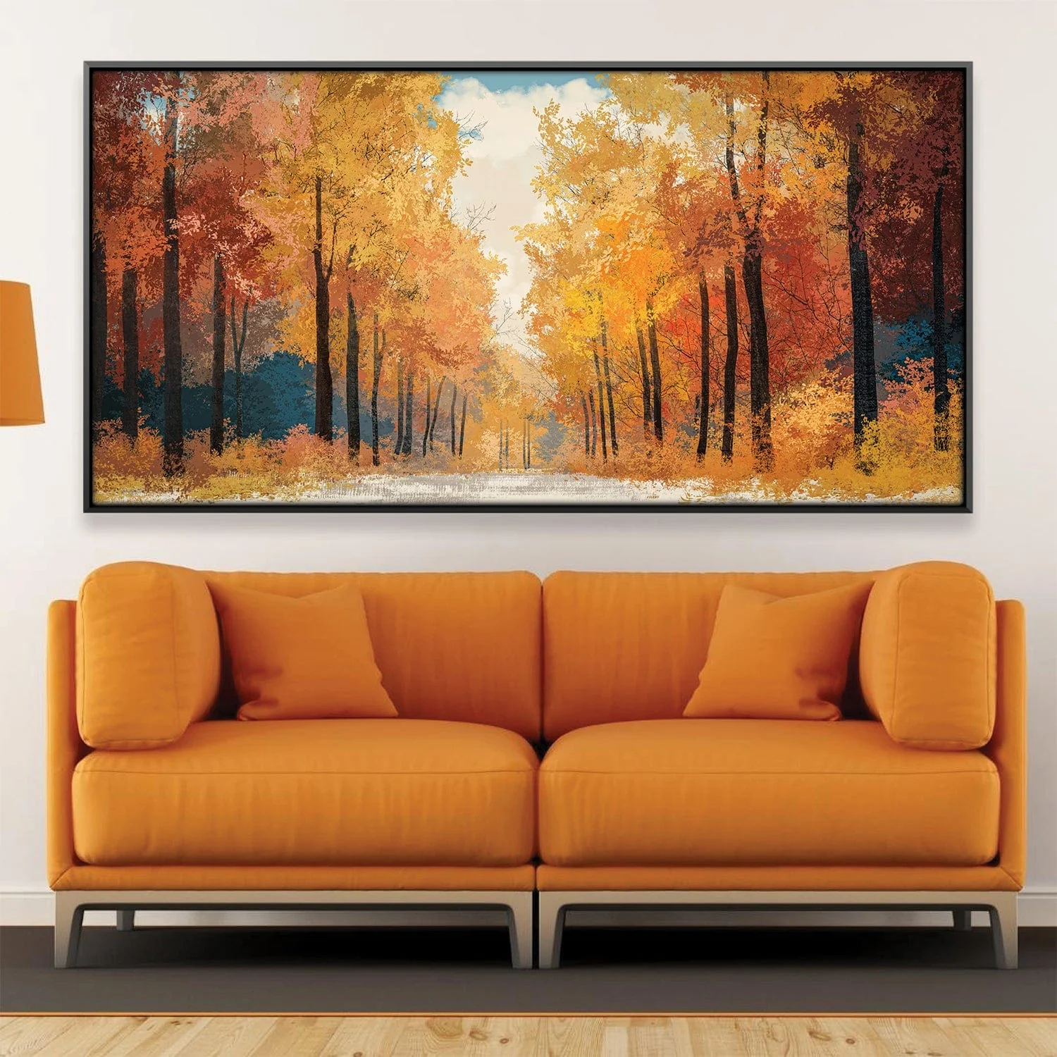 Fall's Painted Road Canvas
