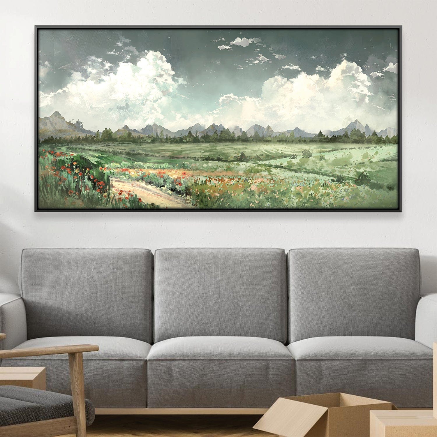Fields Before the Peaks Canvas